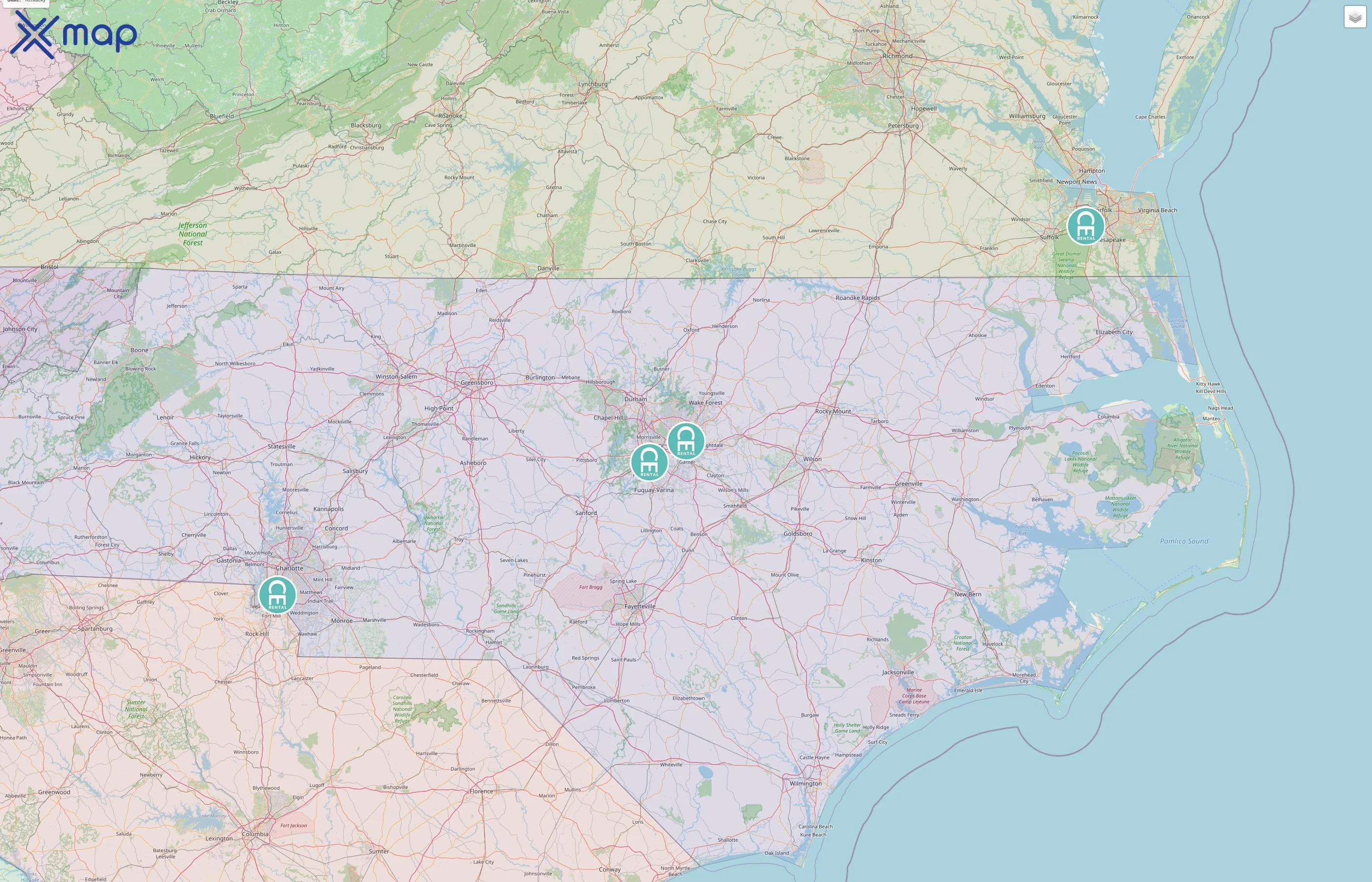 Curated Events street hotspots