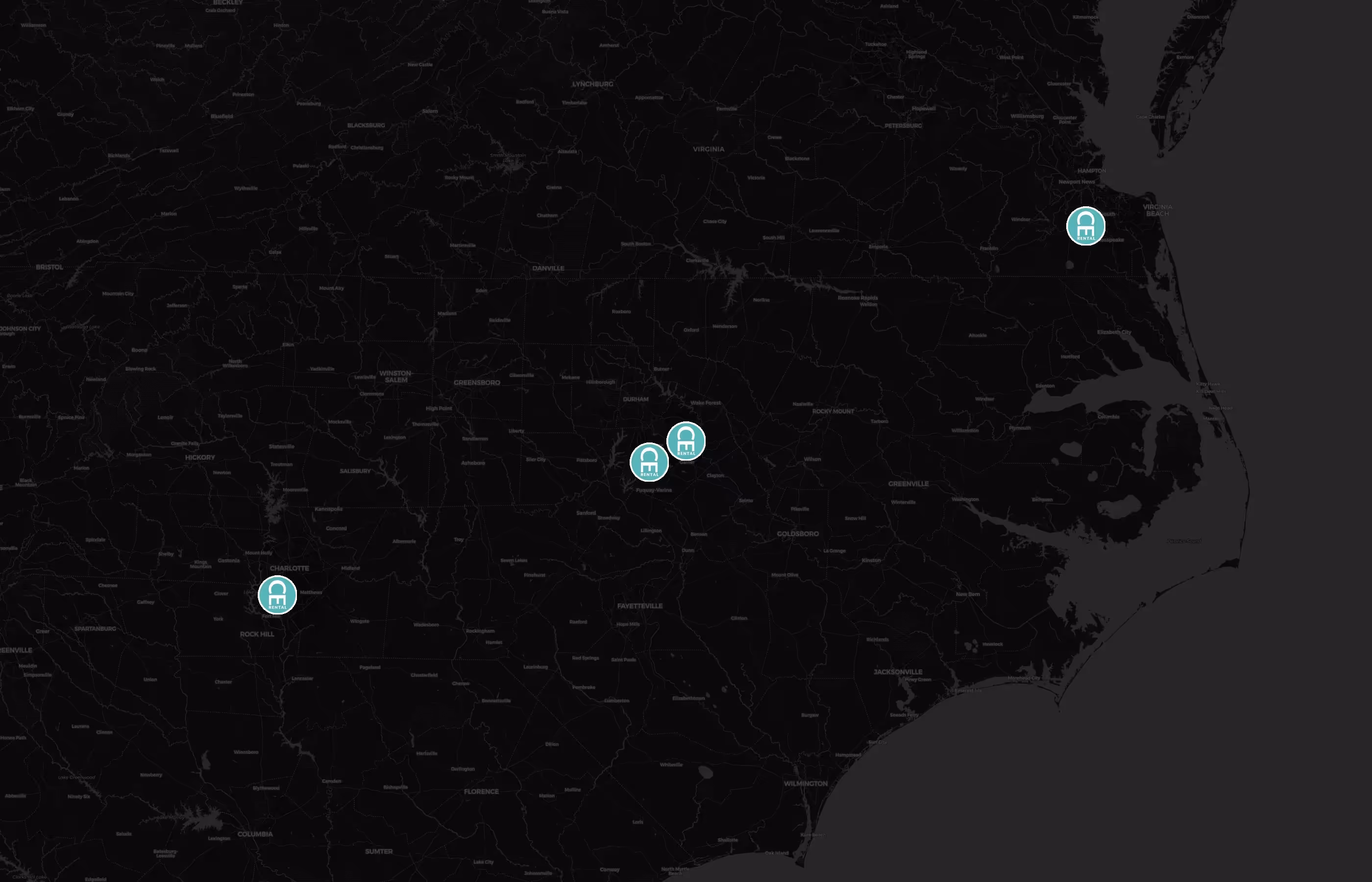 Curated Events city distribution