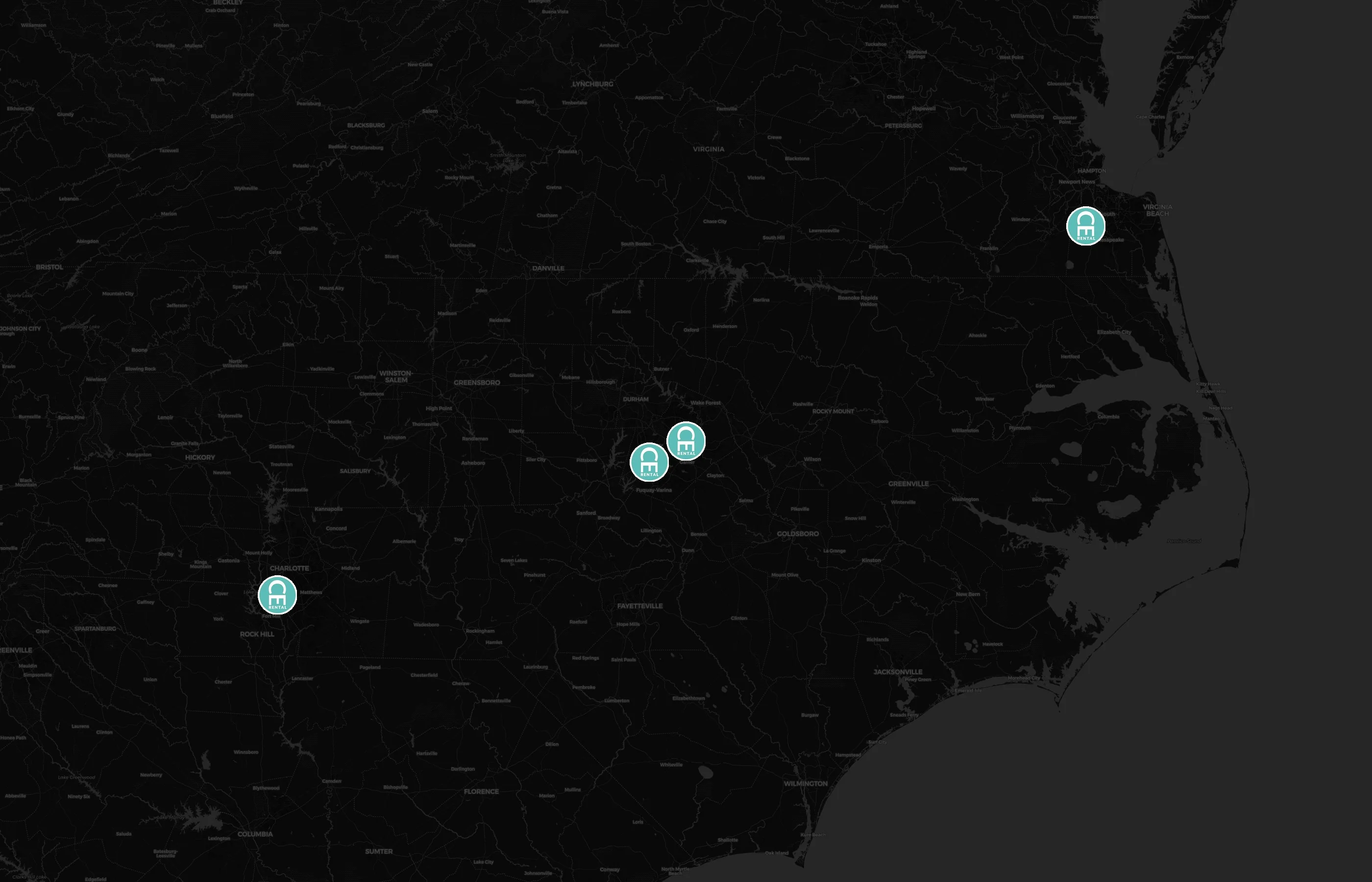 Curated Events city distribution