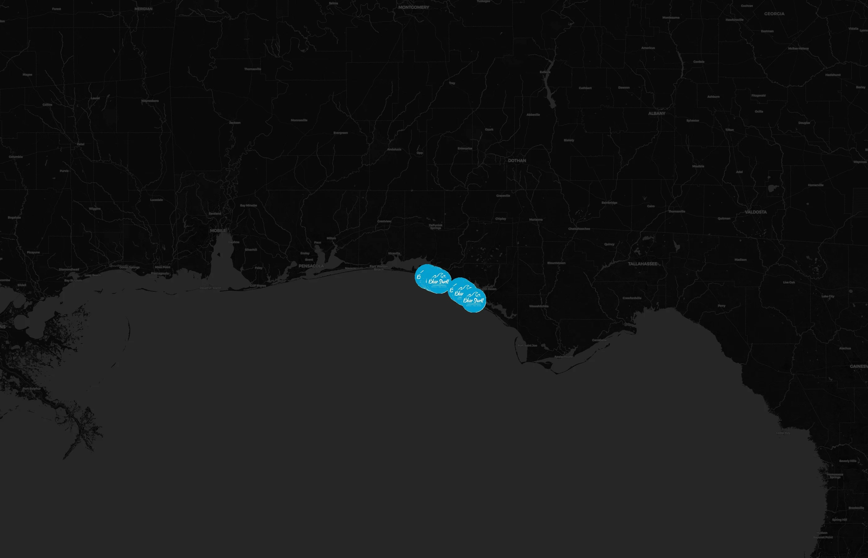 Blue Swell city distribution