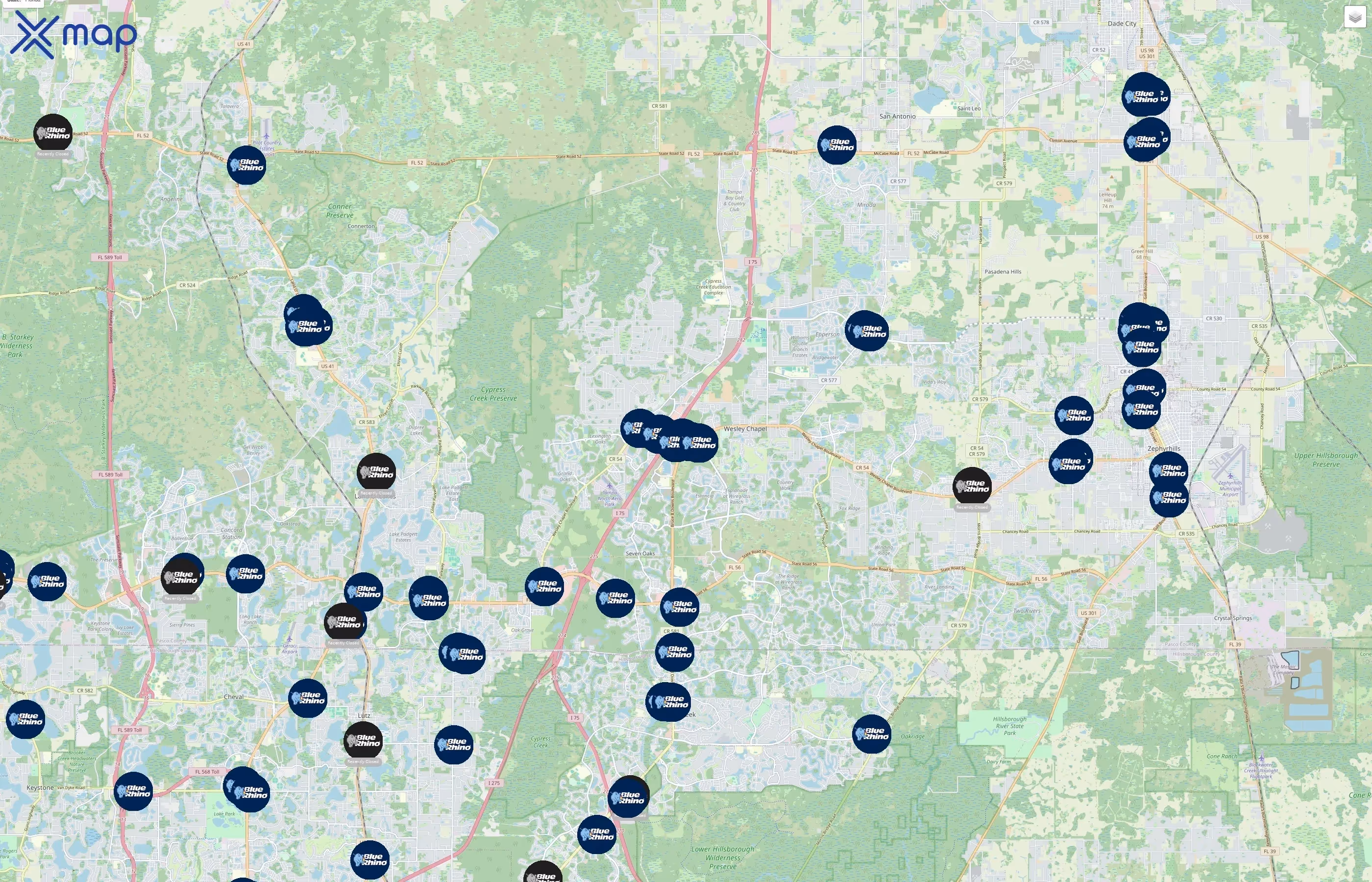 Blue Rhino traffic data
