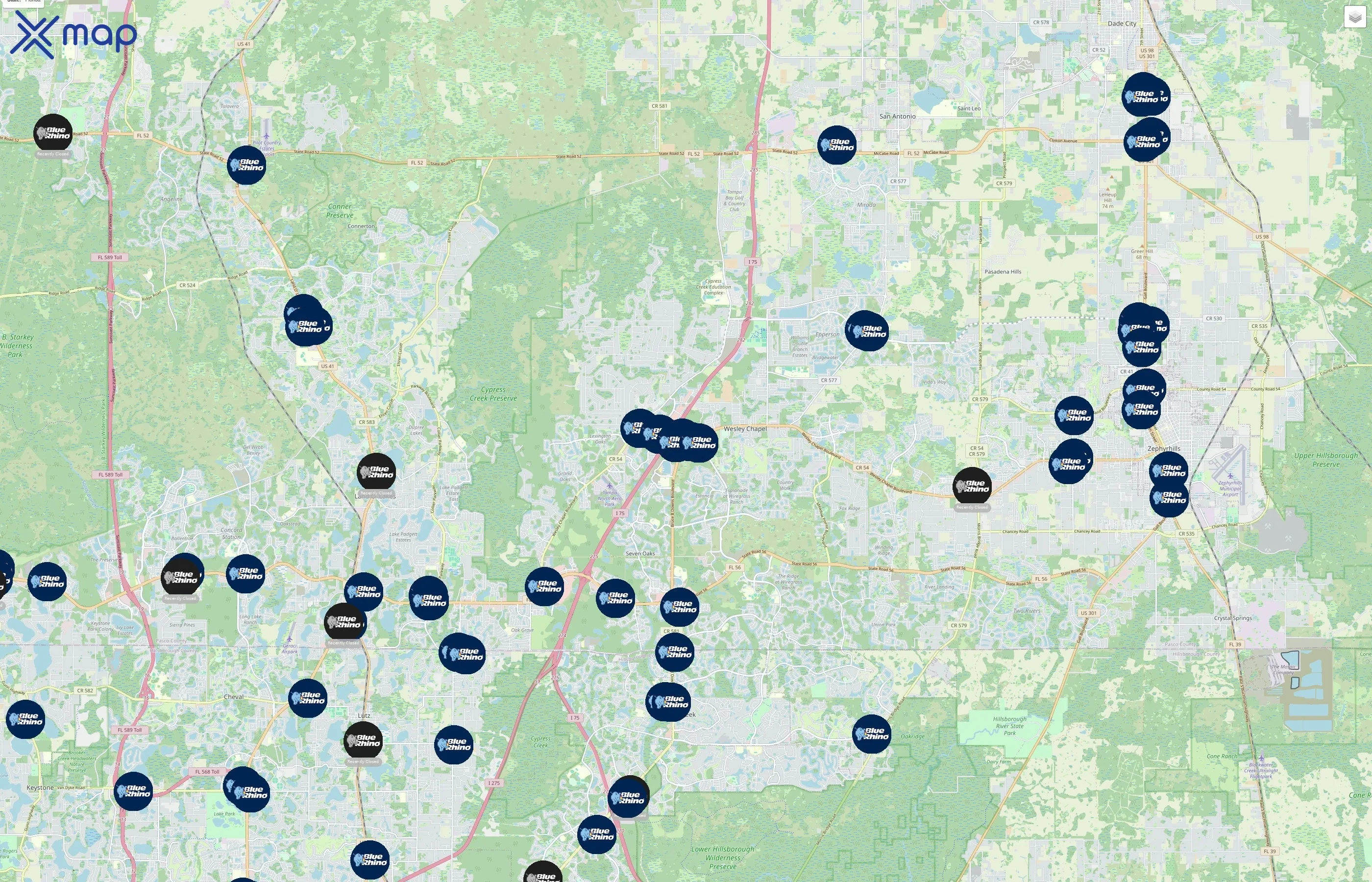 Blue Rhino traffic data