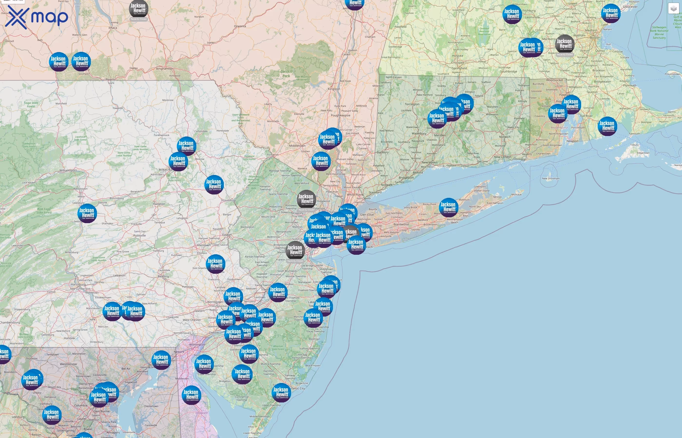 Jackson Hewitt street hotspots