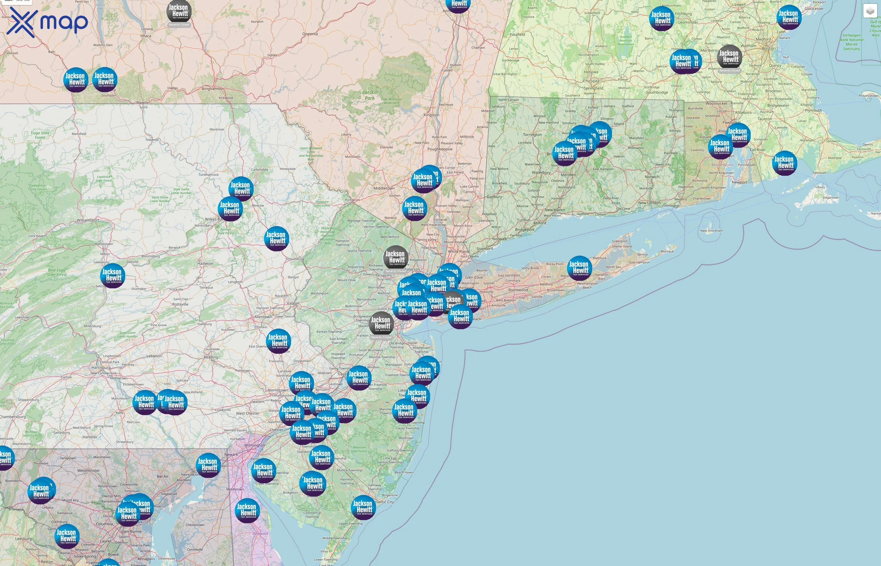 Jackson Hewitt street hotspots
