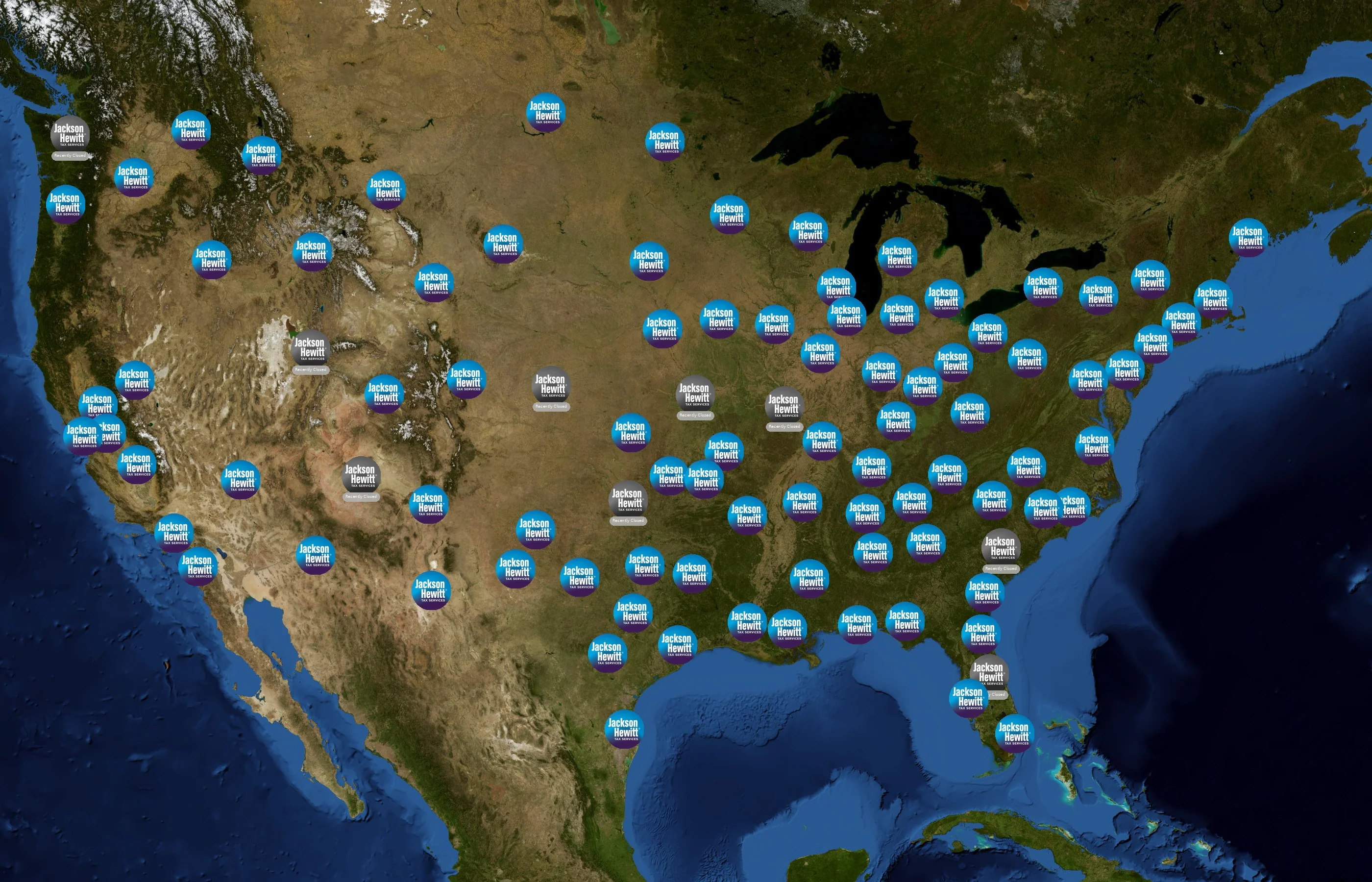 Jackson Hewitt state distribution