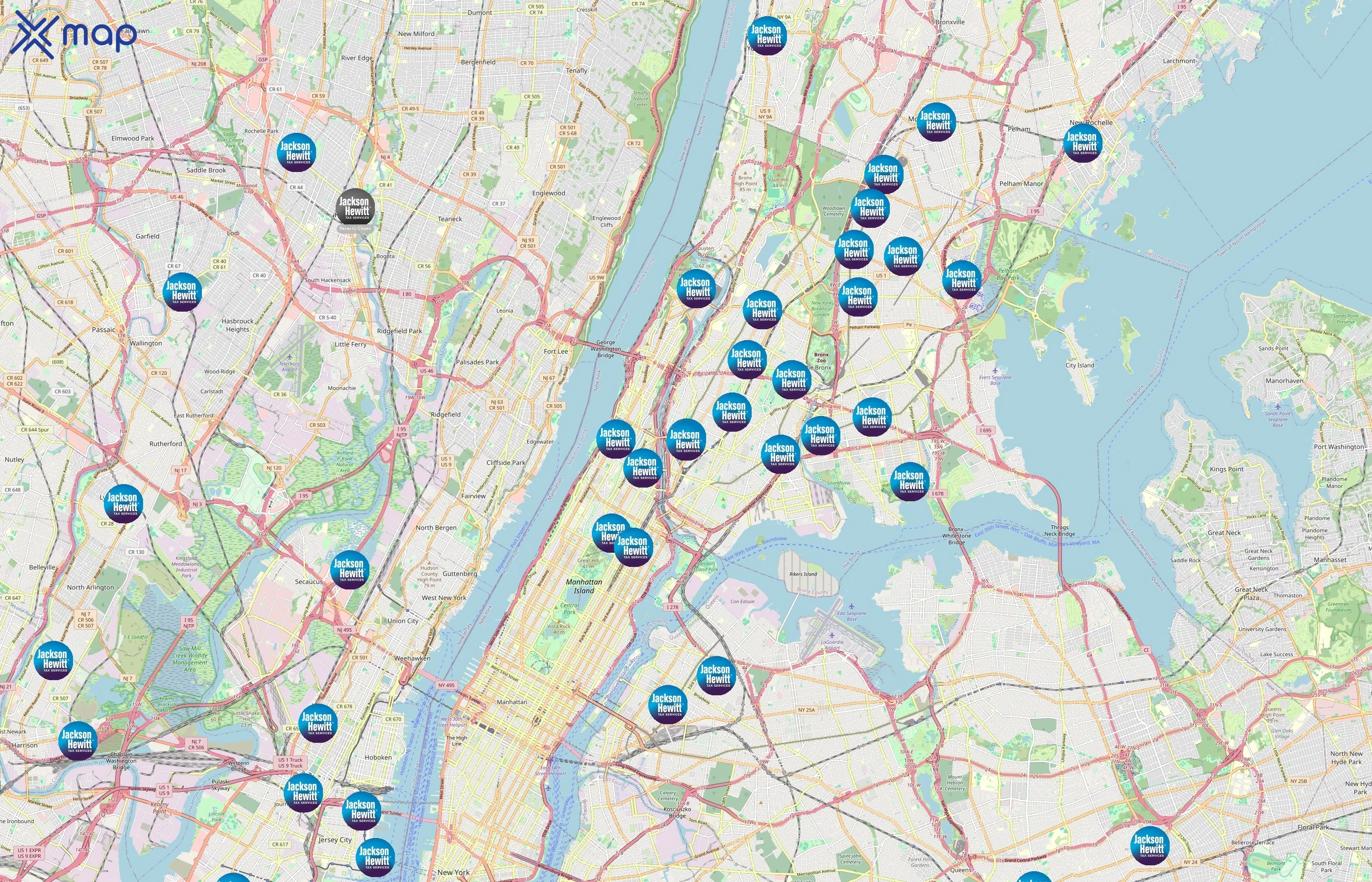 Jackson Hewitt area coverage
