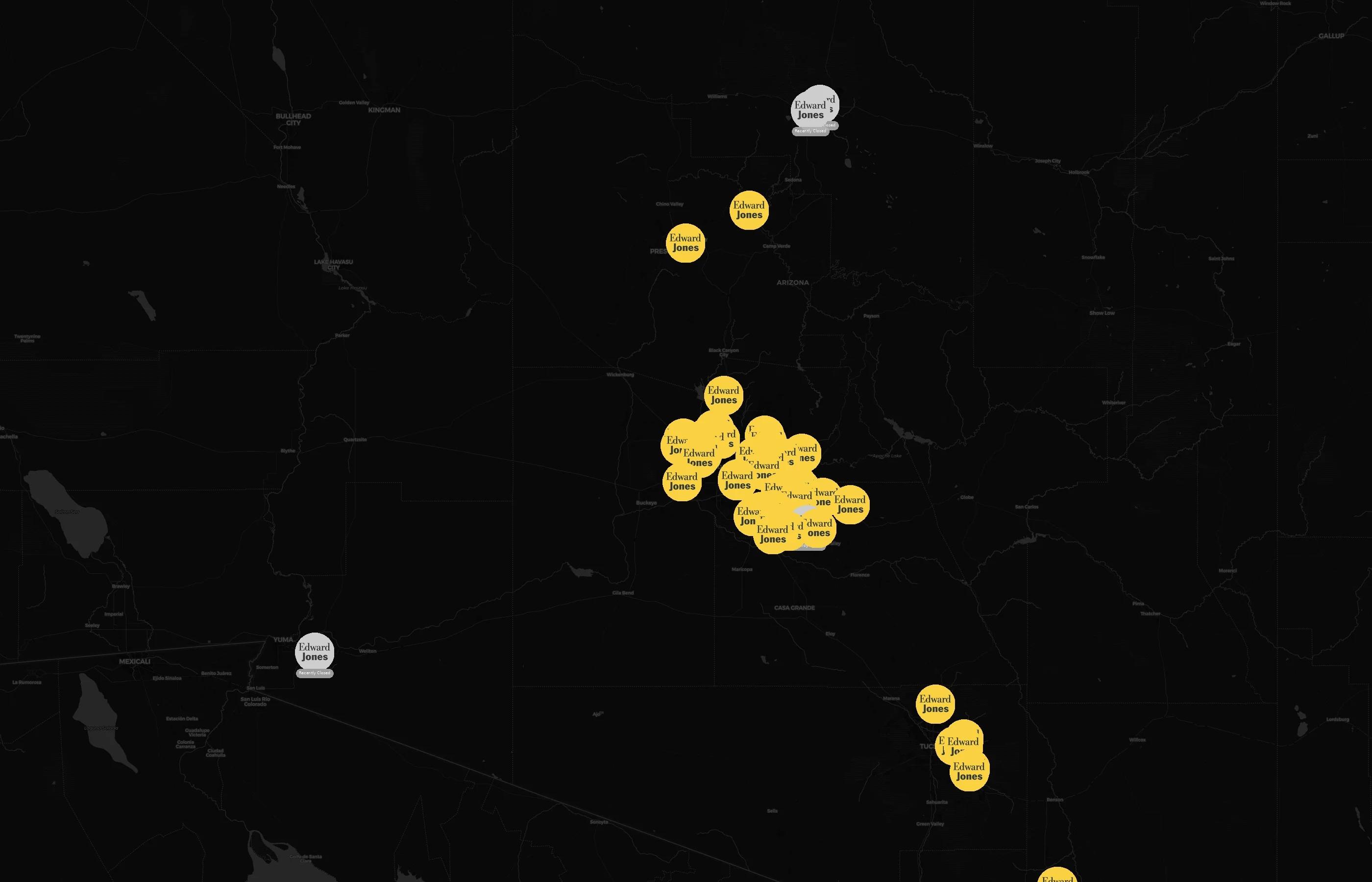 Edward Jones city distribution