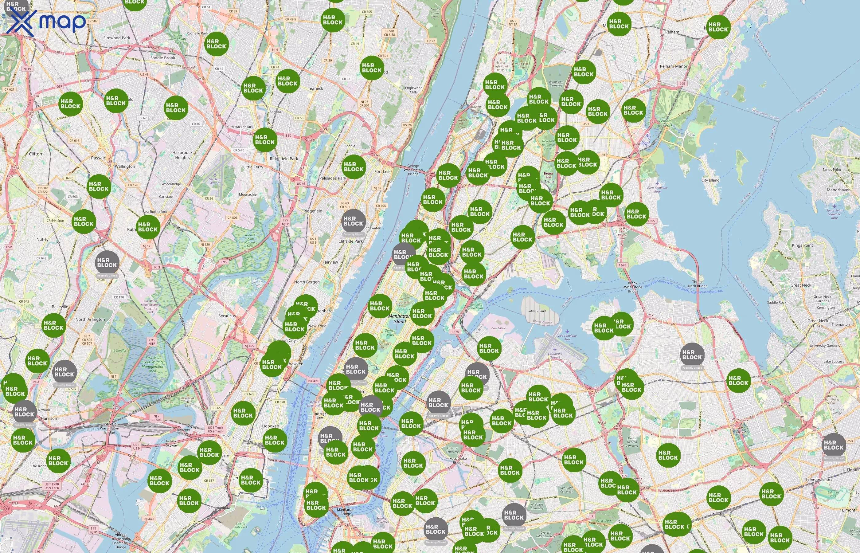 H&R Block area coverage