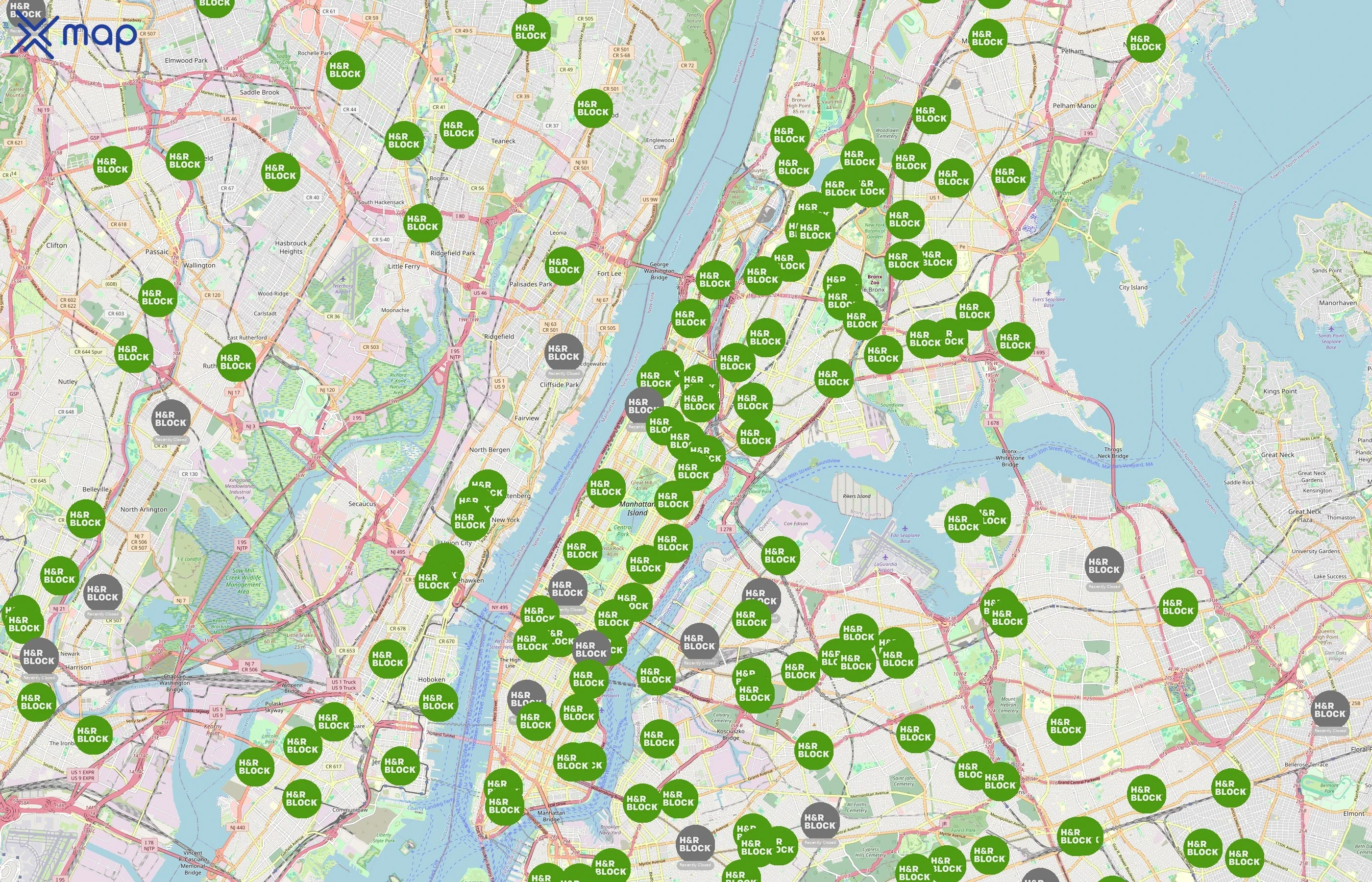 H&R Block area coverage