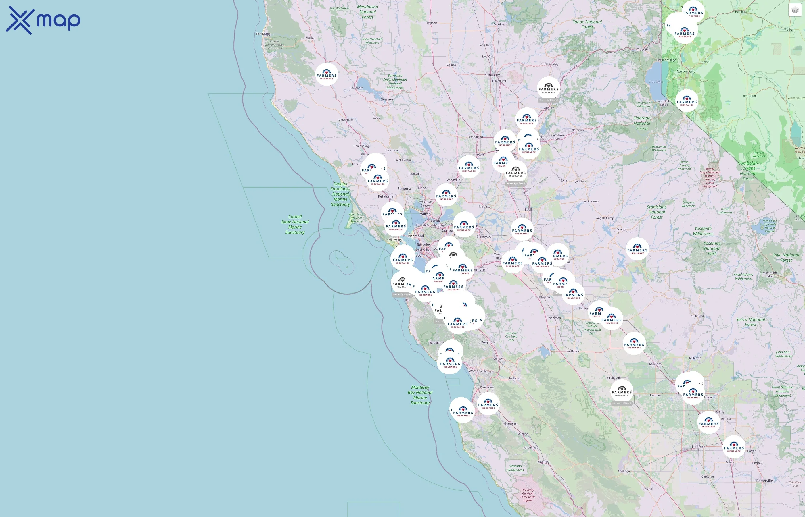 Farmers Insurance street hotspots