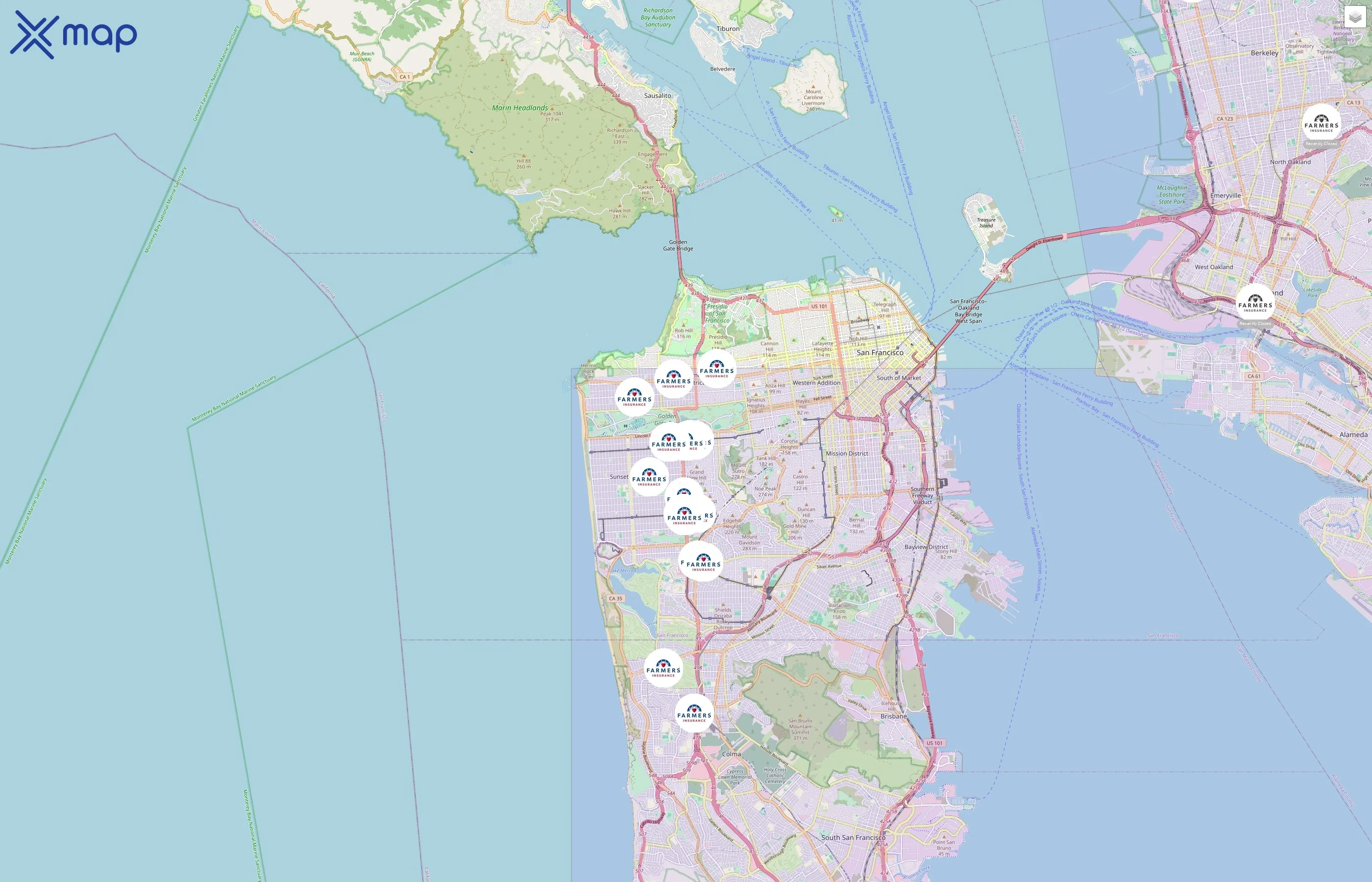 Farmers Insurance traffic data