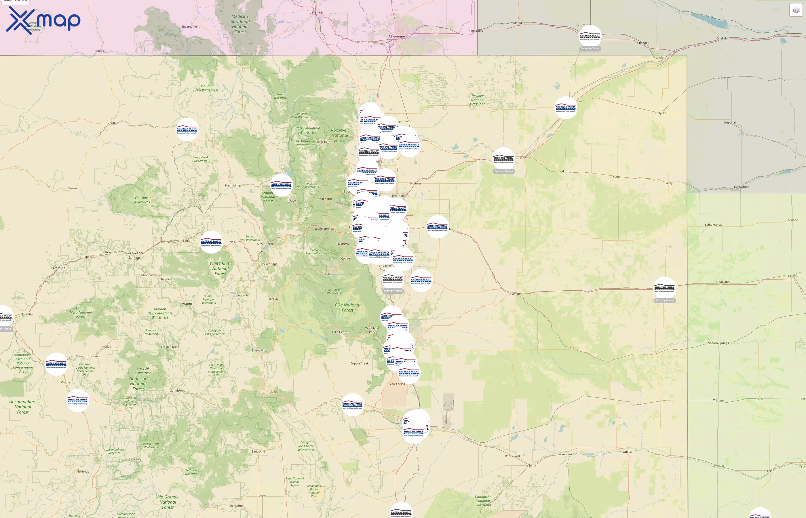 American Family Insurance street hotspots