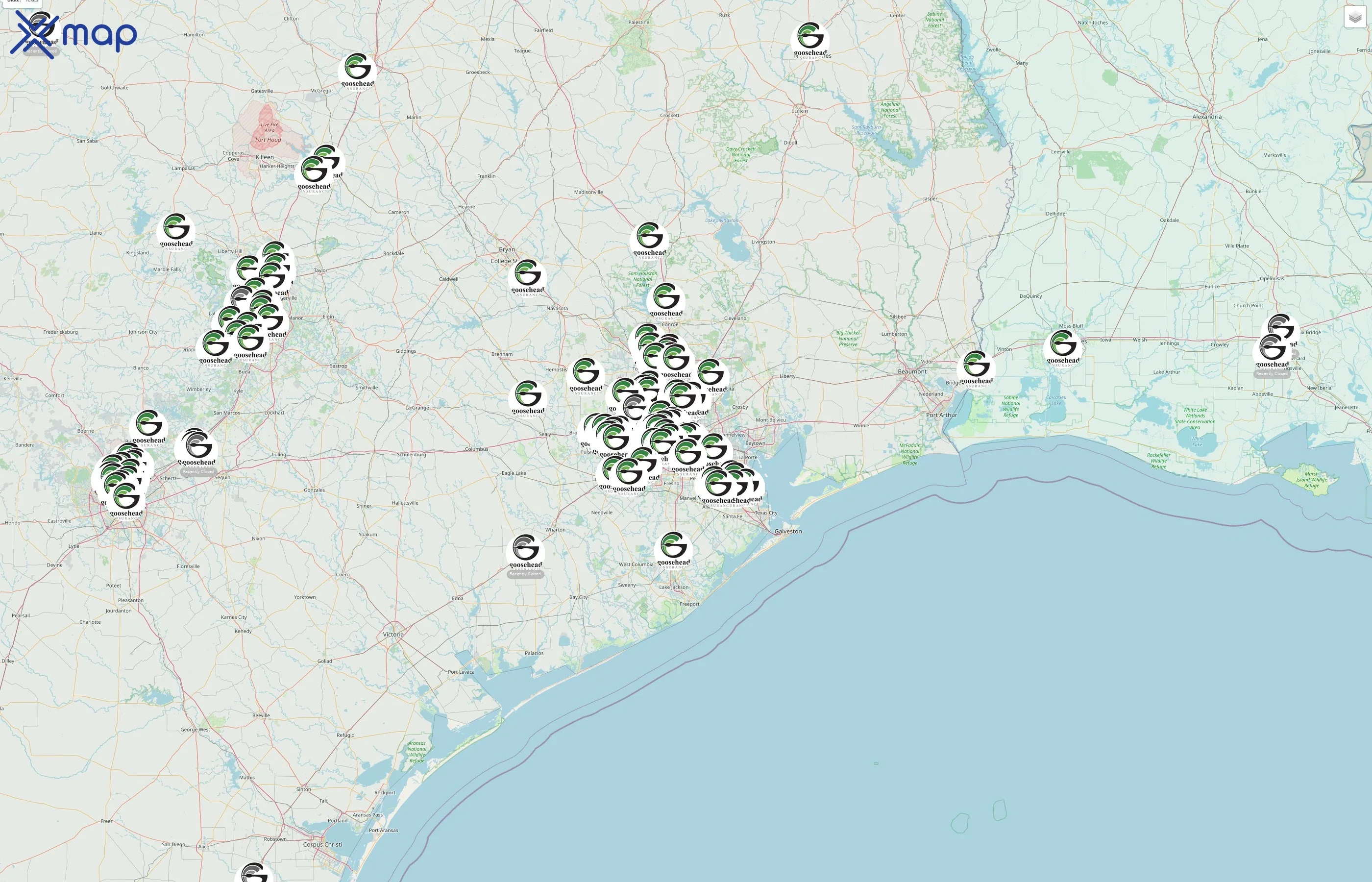 Goosehead Insurance street hotspots