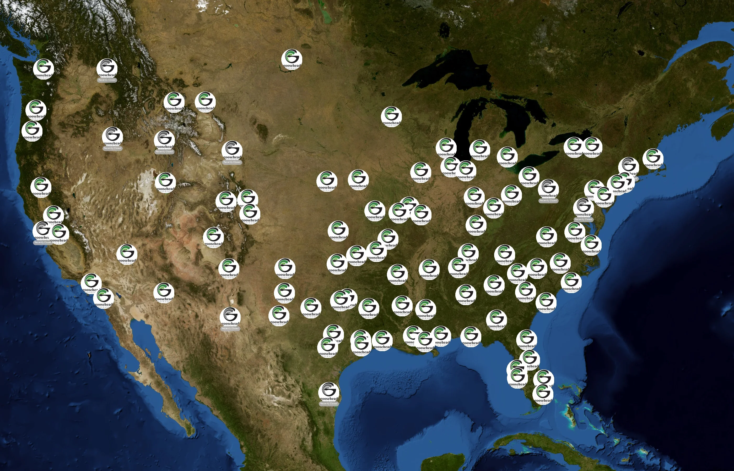 Goosehead Insurance state distribution