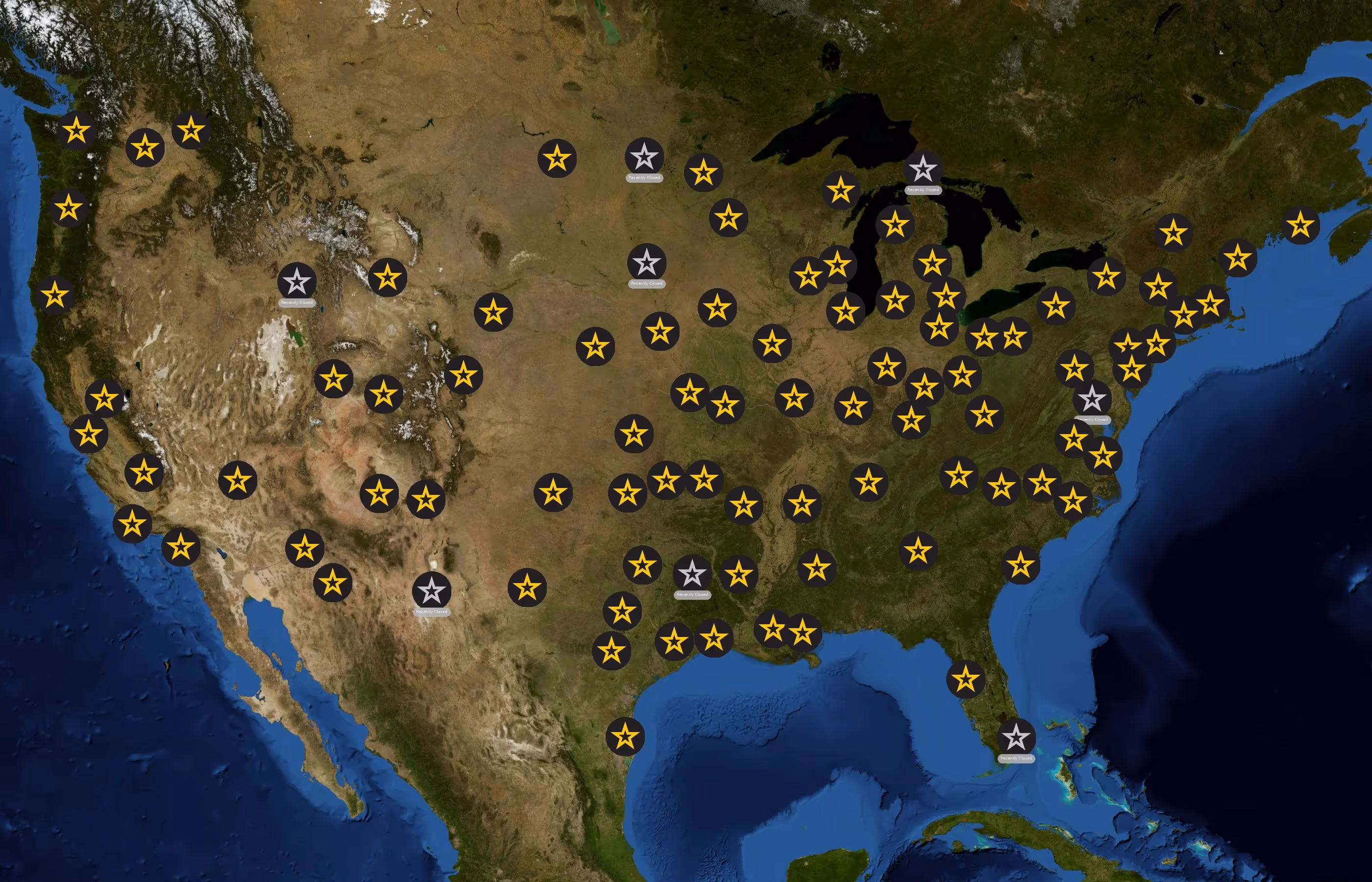 U.S. Army state distribution