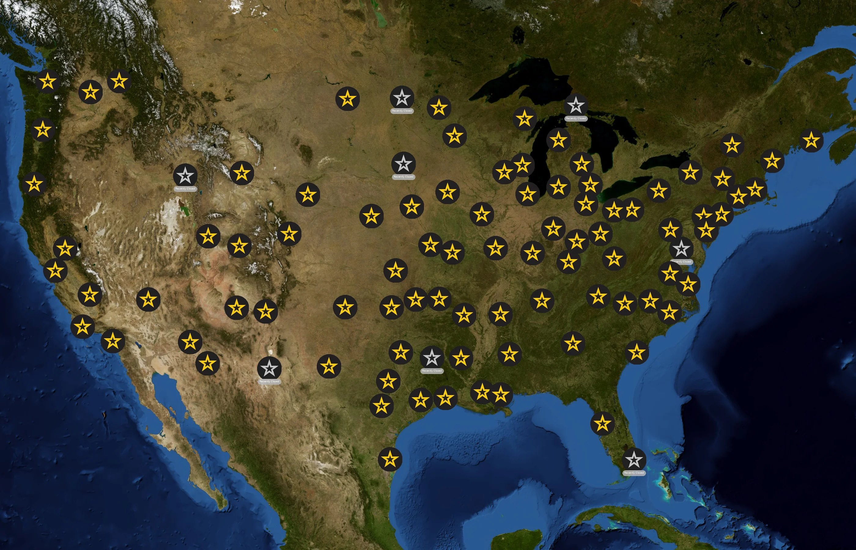 U.S. Army state distribution