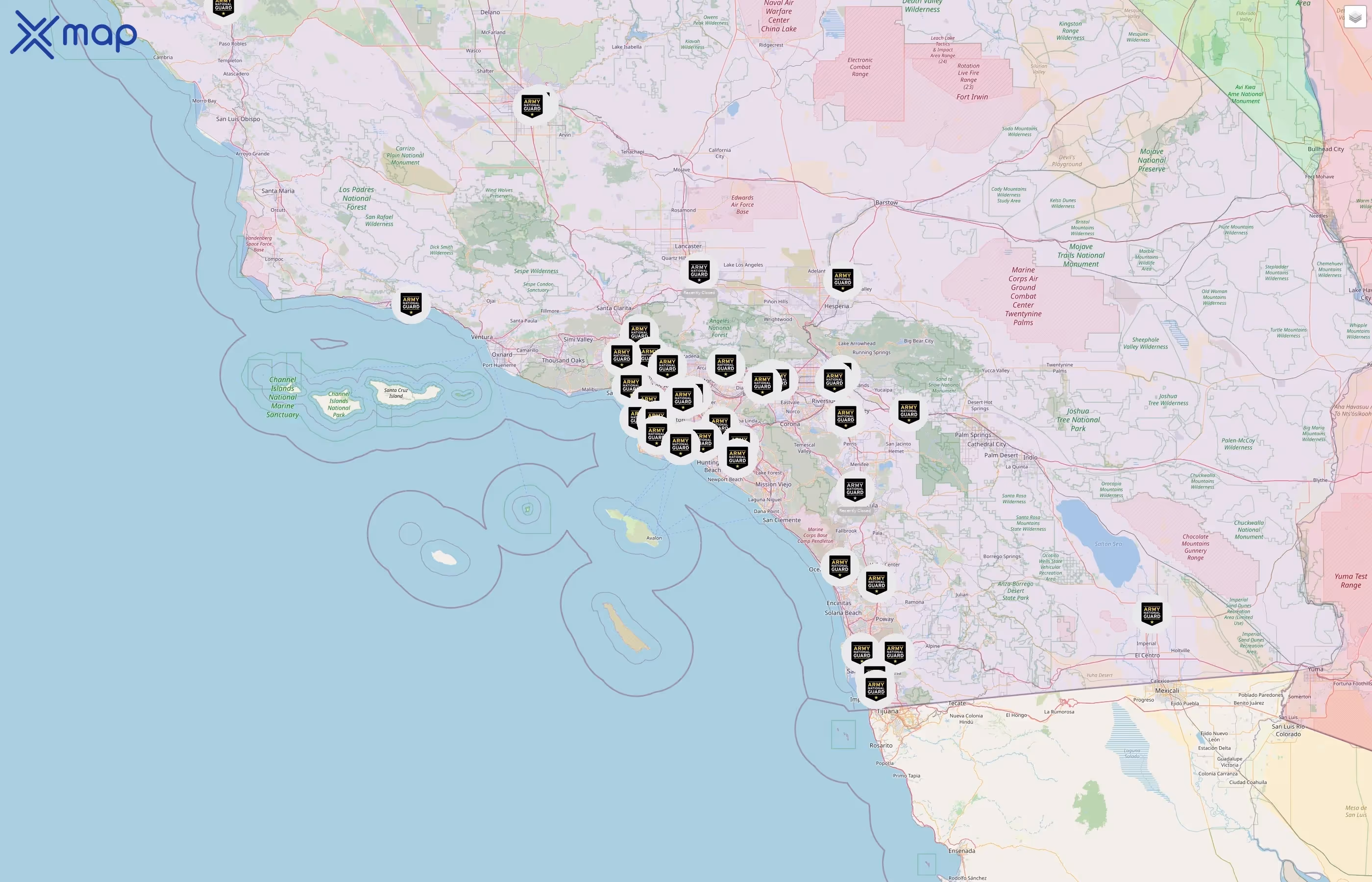 Army National Guard street hotspots