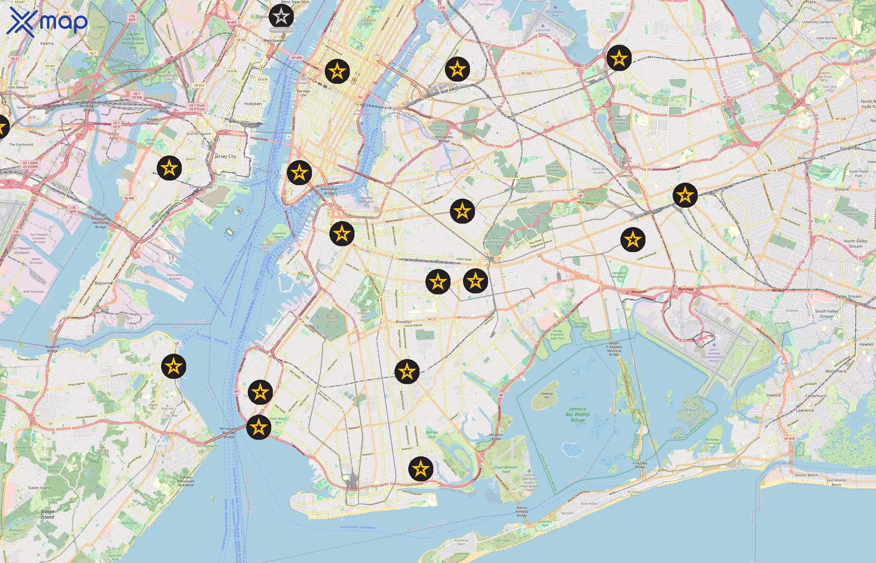 U.S. Army area coverage