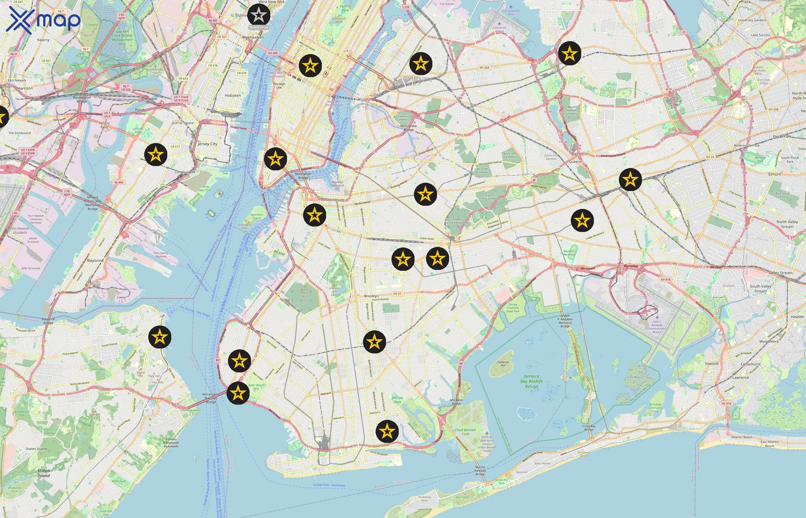 U.S. Army area coverage