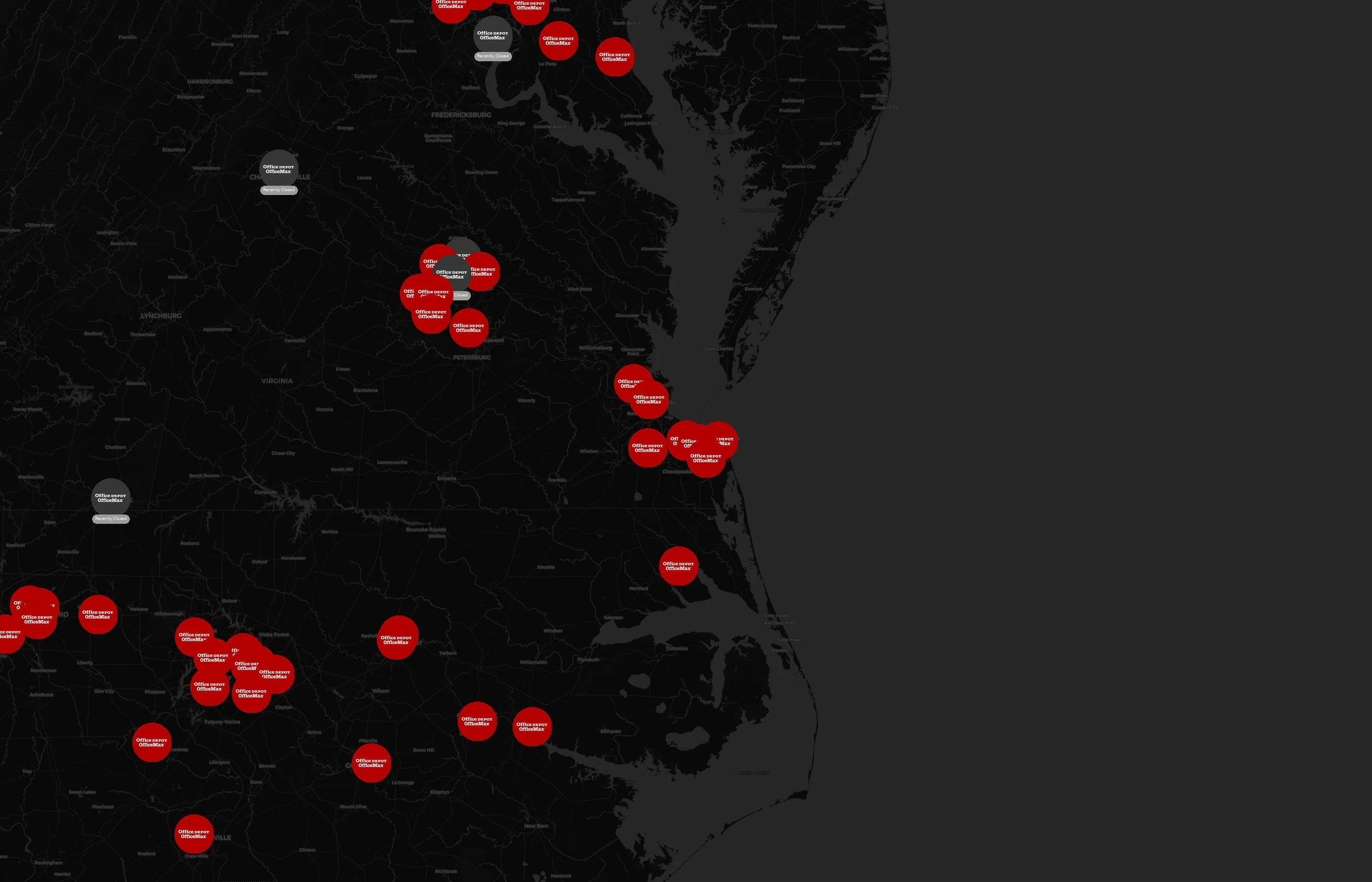 Office Depot city distribution