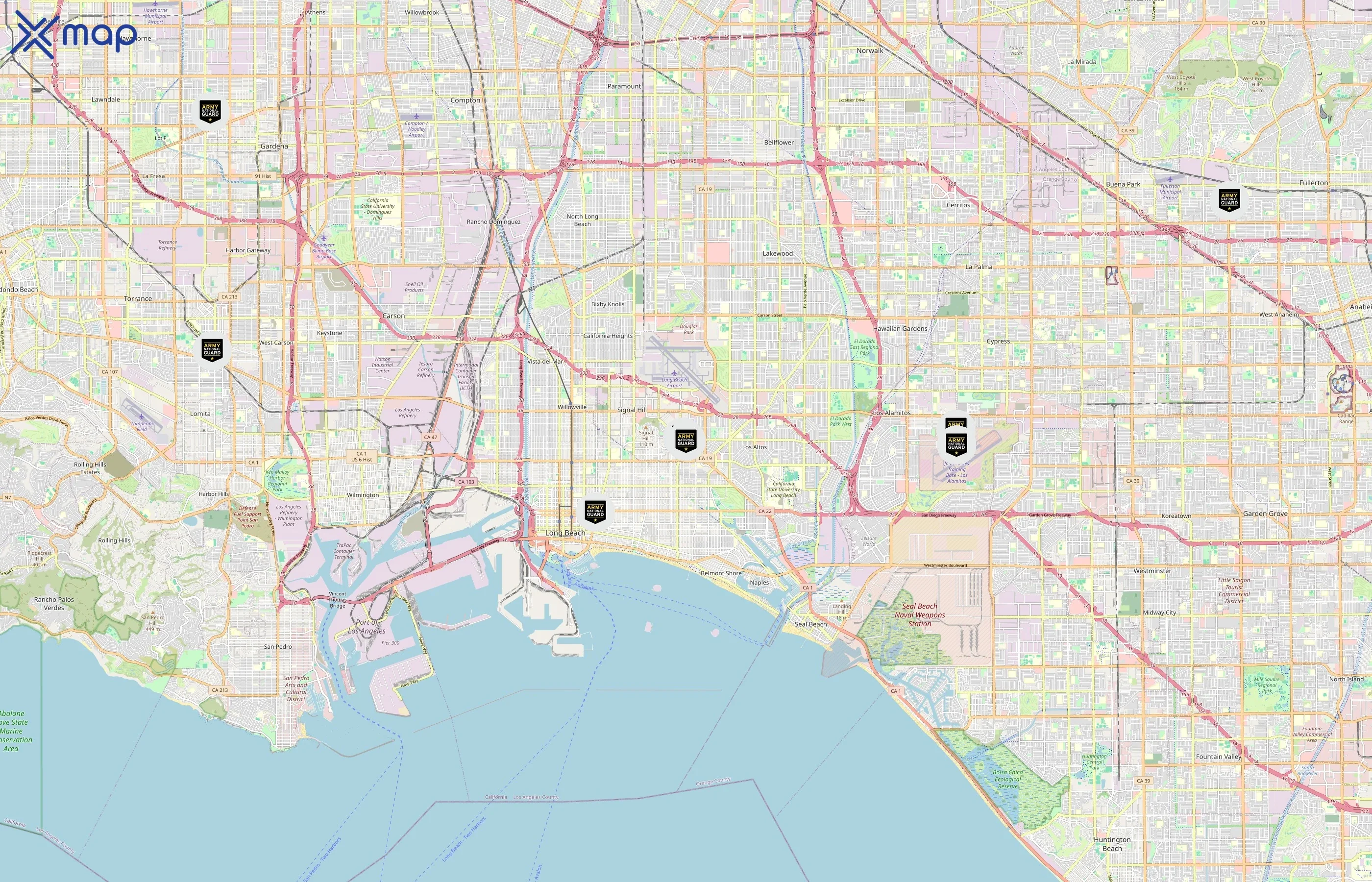 Army National Guard area coverage