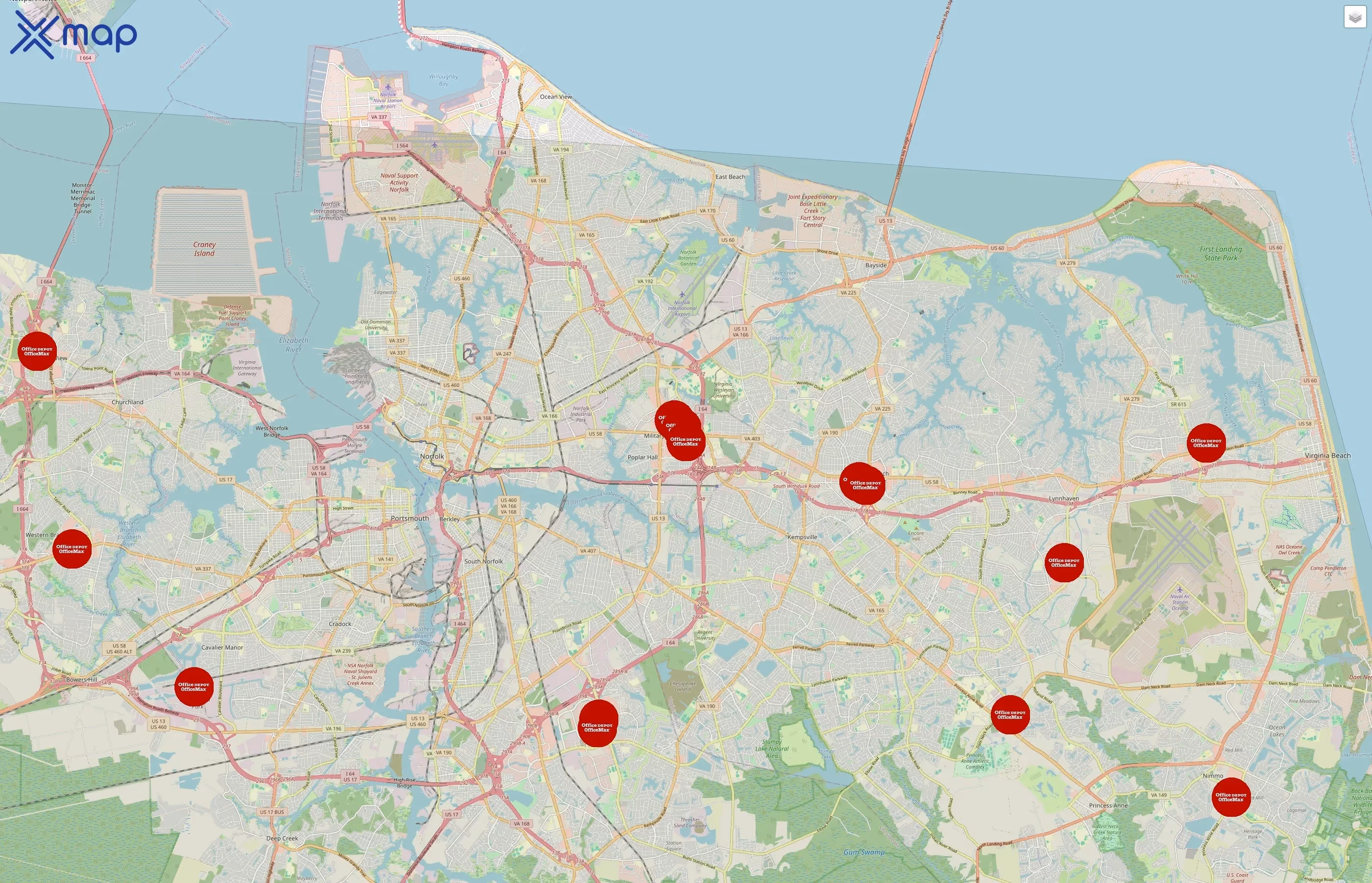 Office Depot traffic data