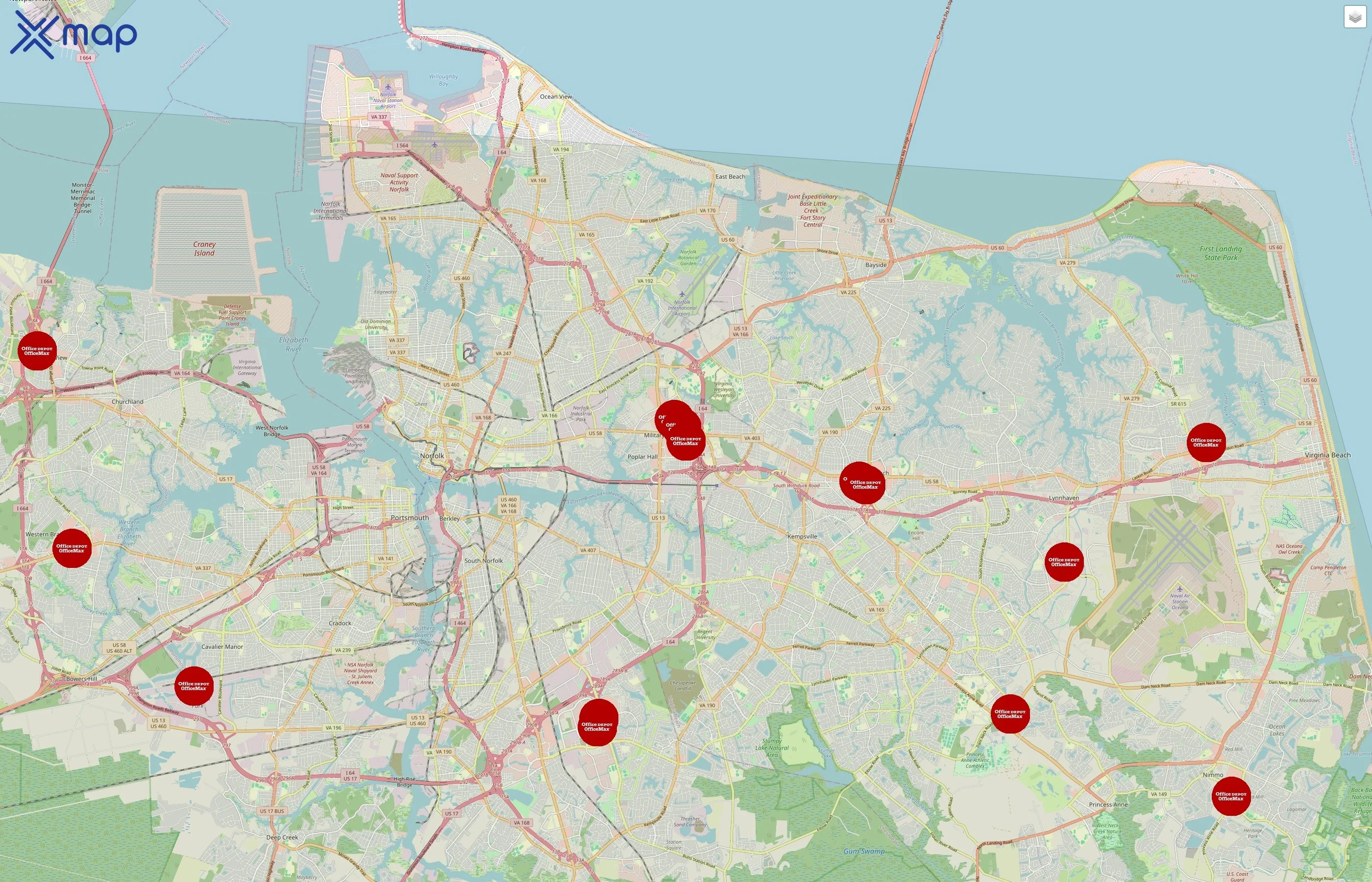 Office Depot traffic data