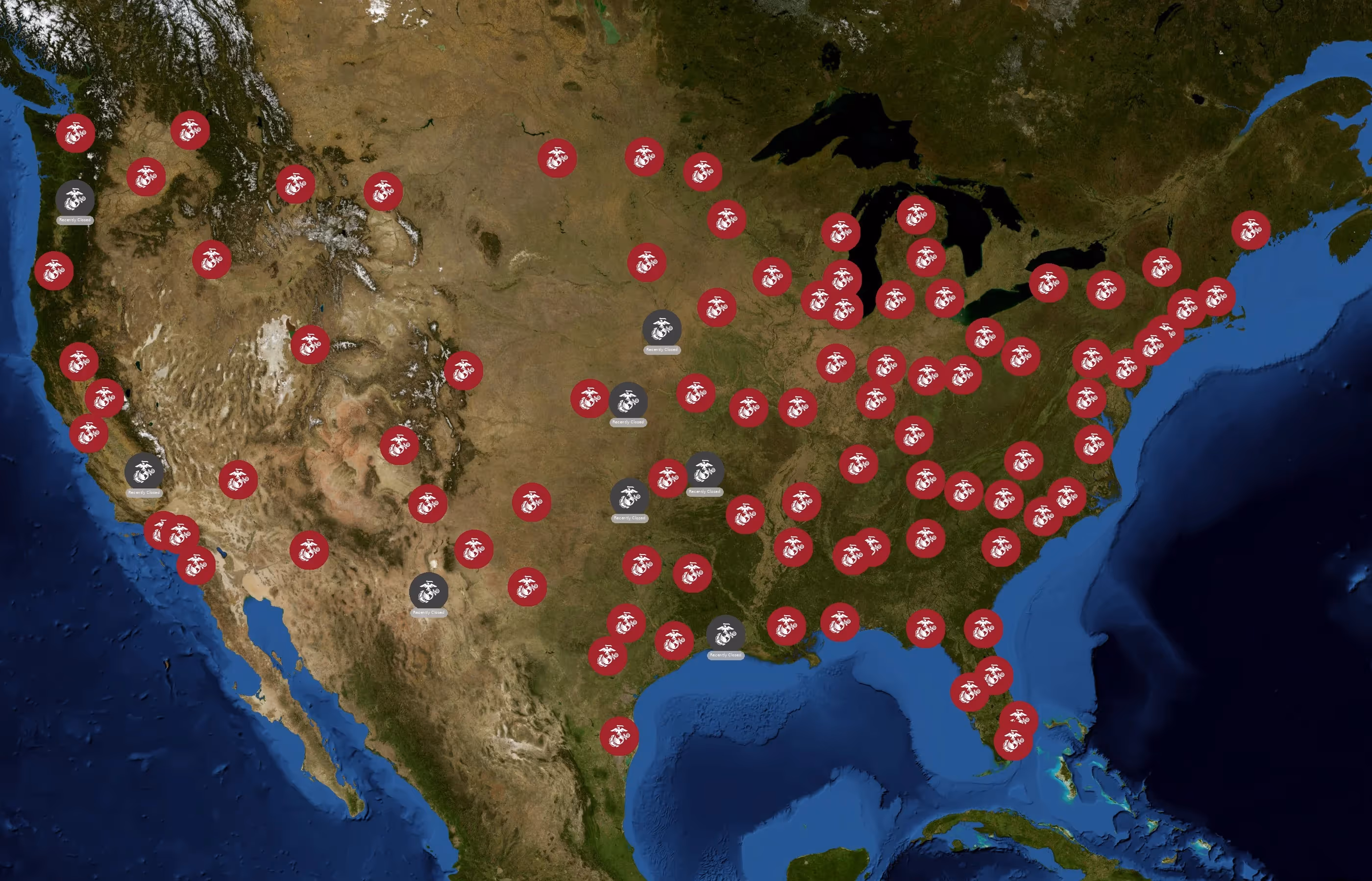 United States Marine Corps state distribution