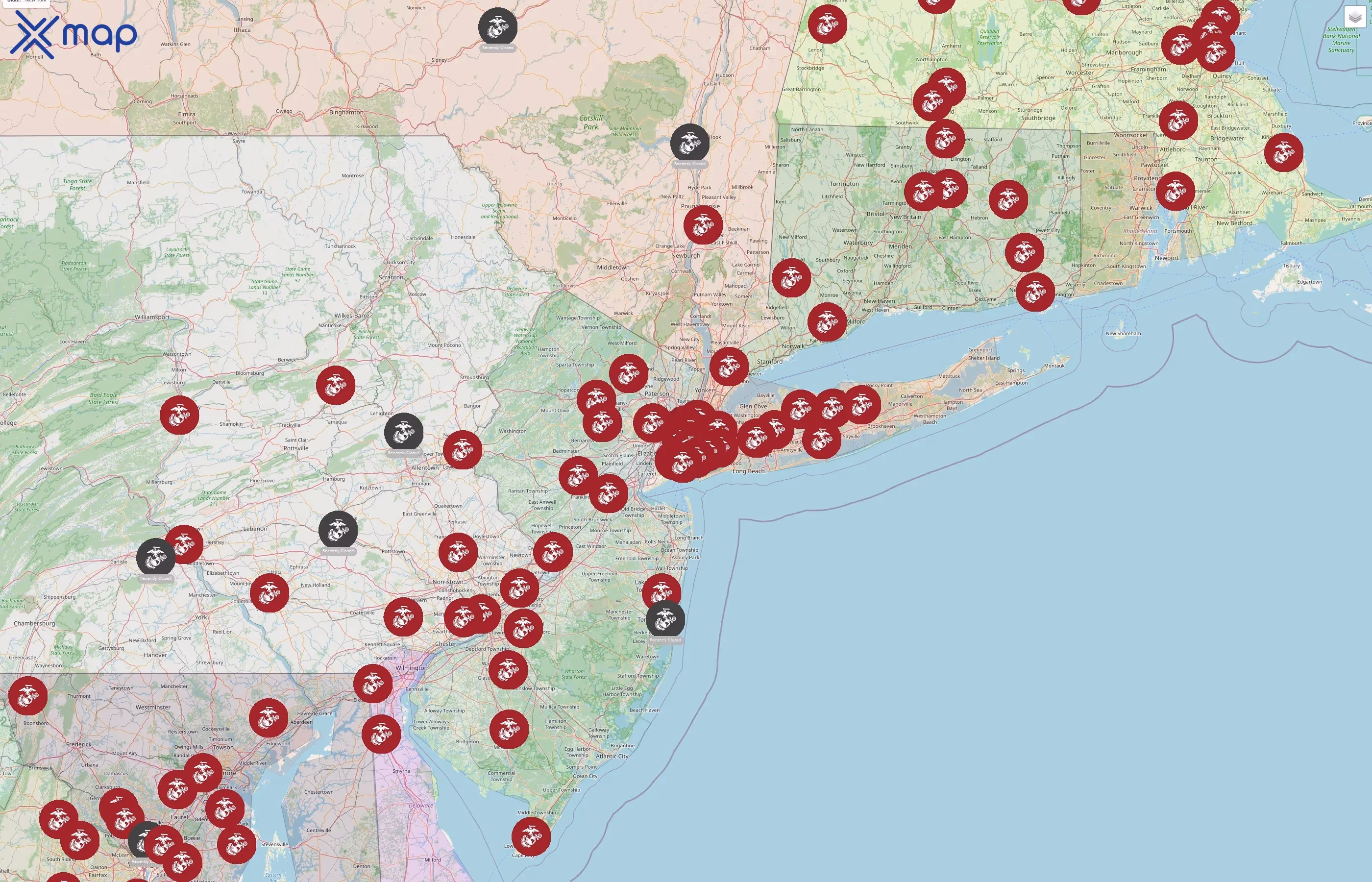 United States Marine Corps street hotspots