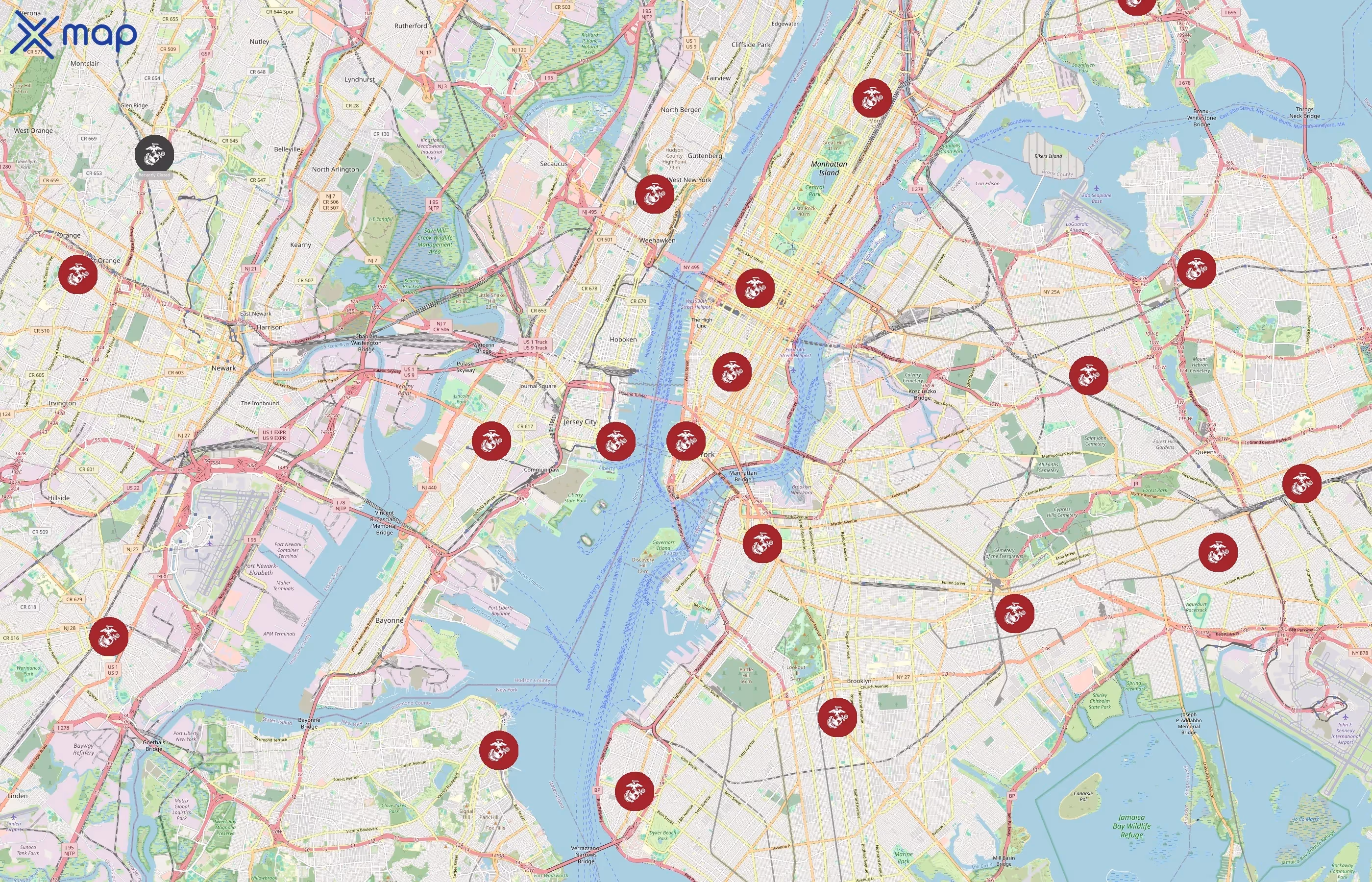 United States Marine Corps area coverage