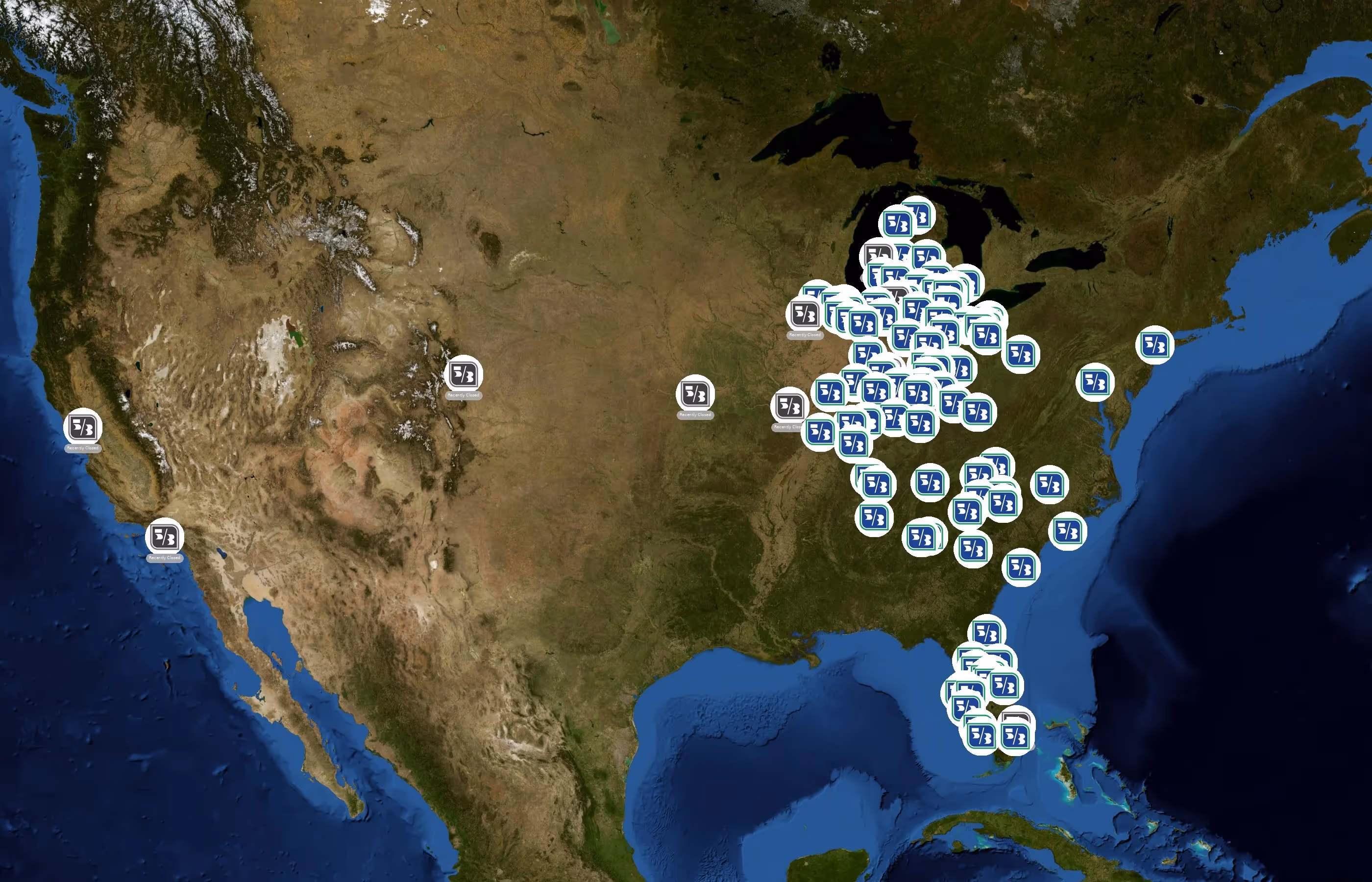 Fifth Third Bank state distribution