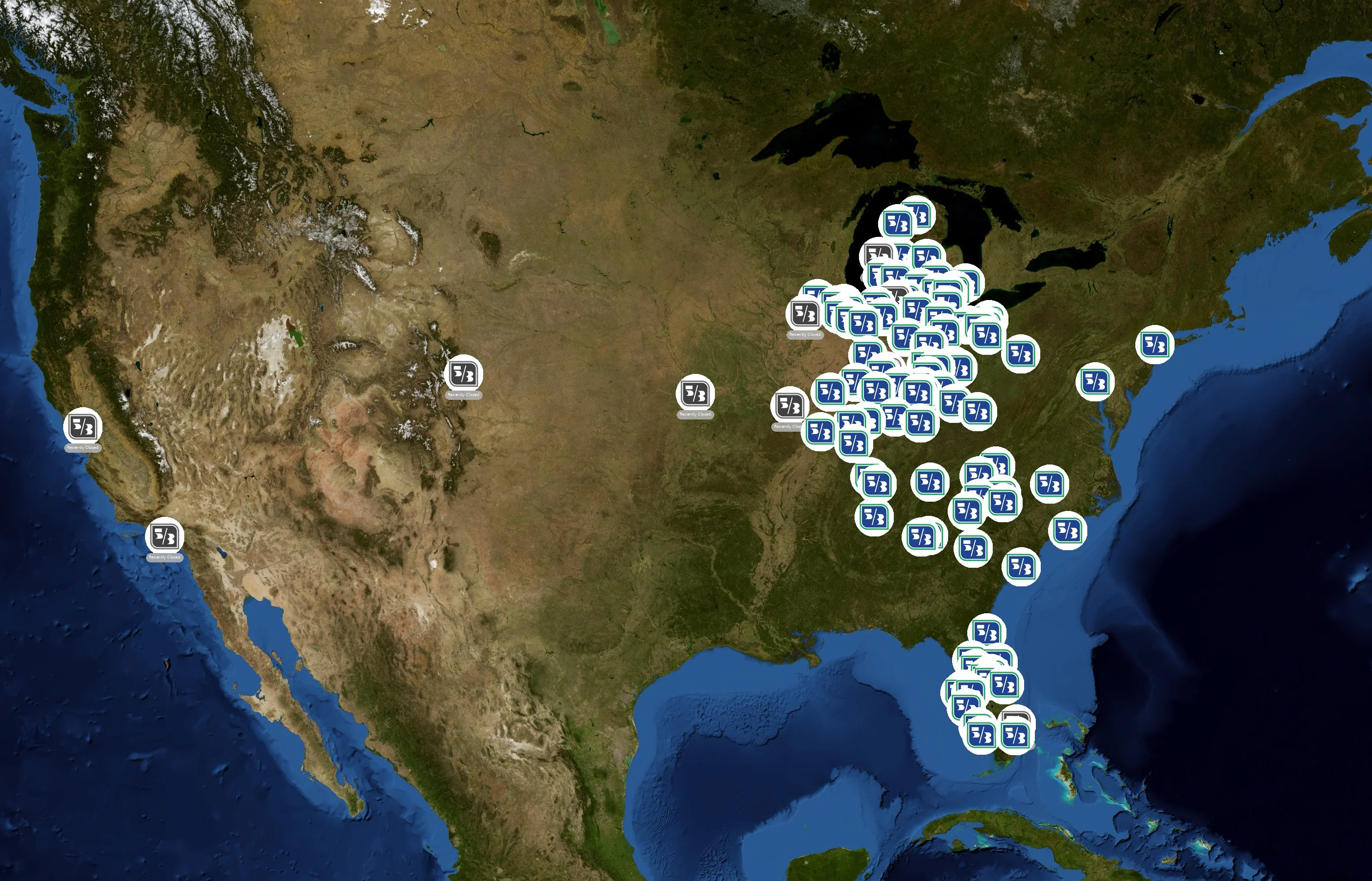 Fifth Third Bank state distribution