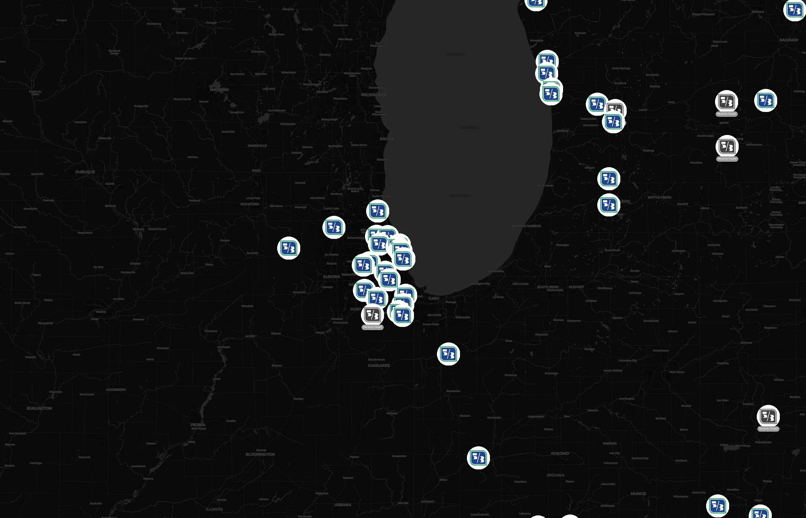 Fifth Third Bank city distribution