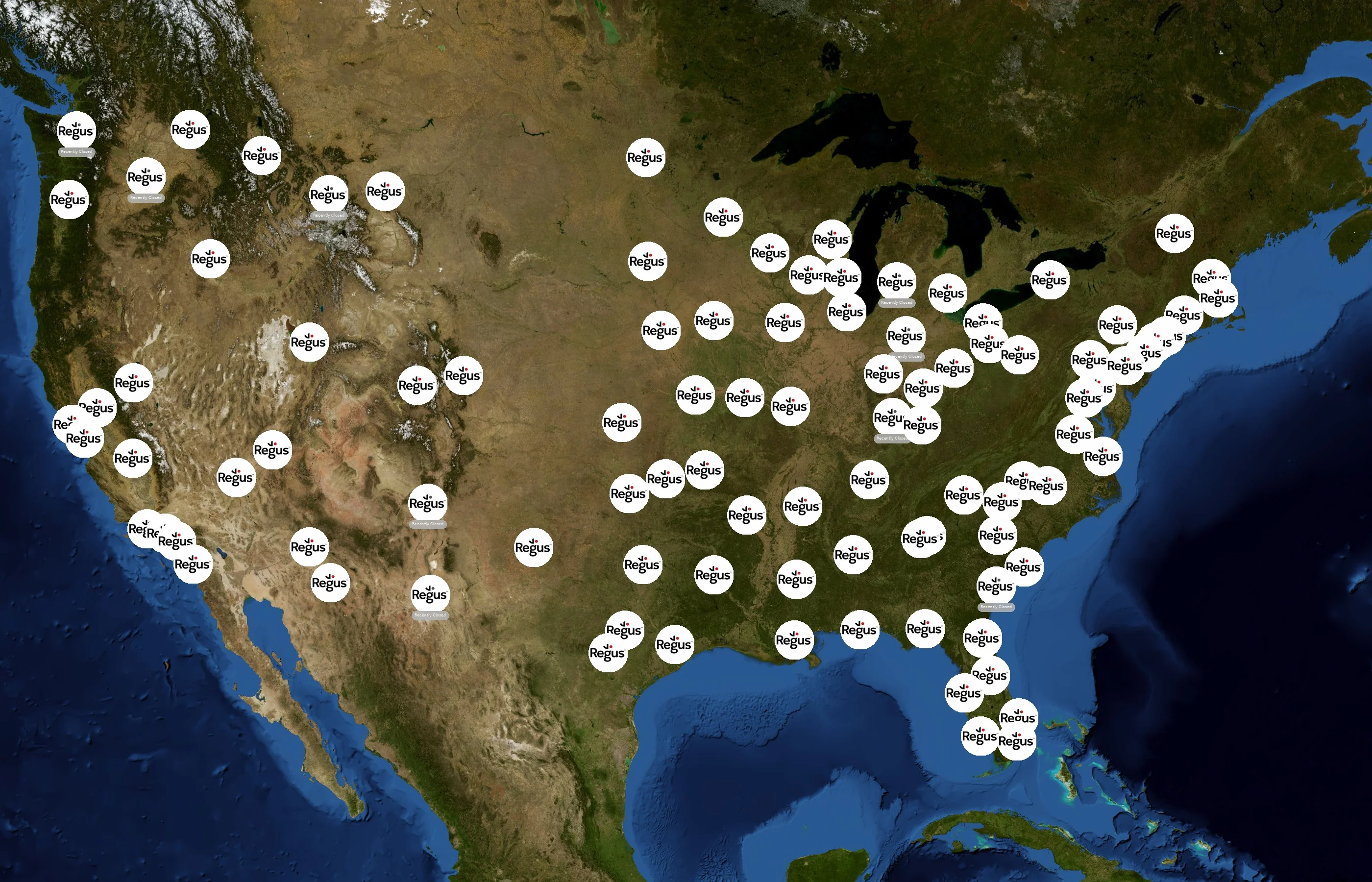 Regus state distribution
