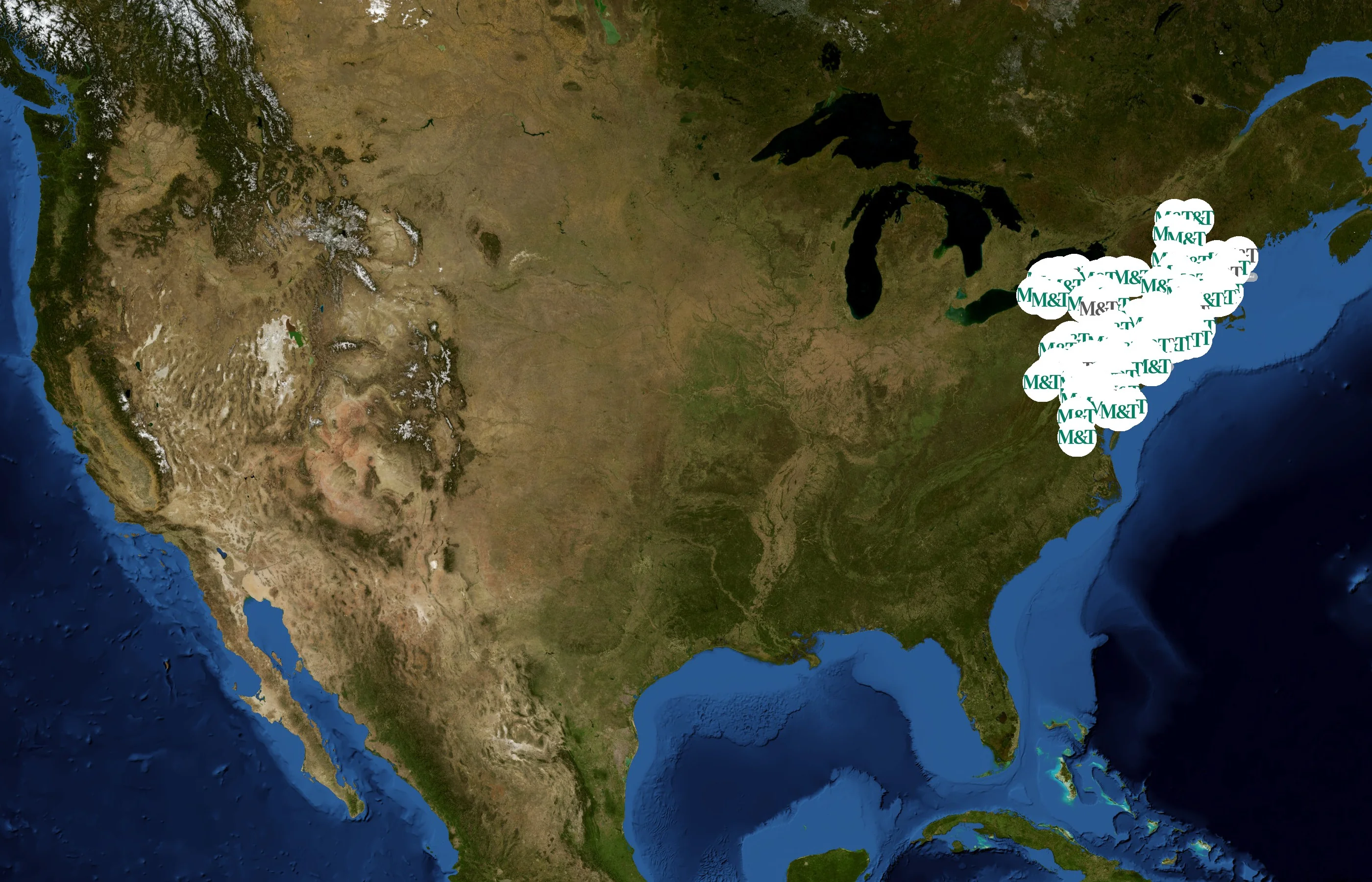 M&T Bank state distribution