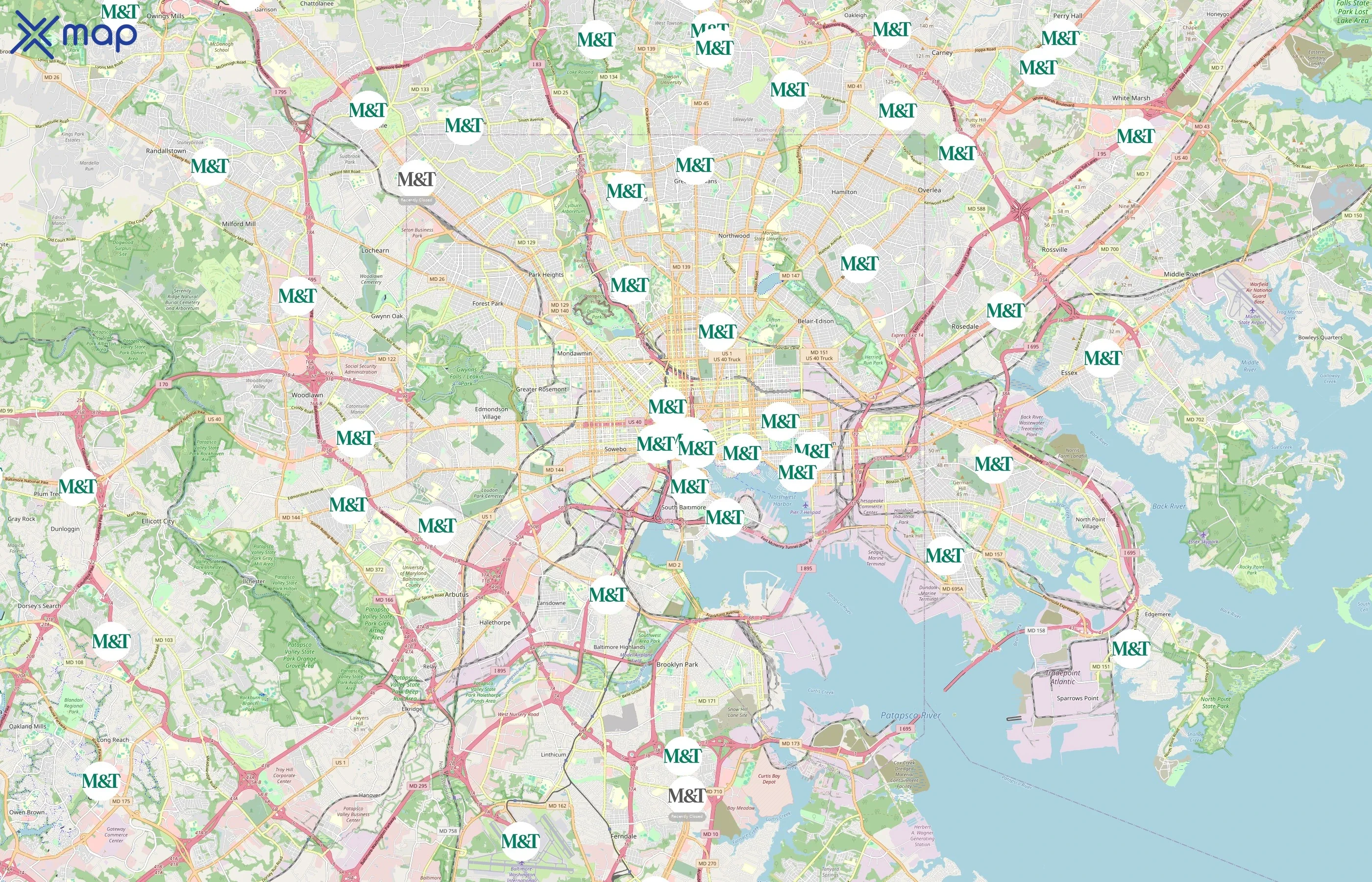 M&T Bank area coverage