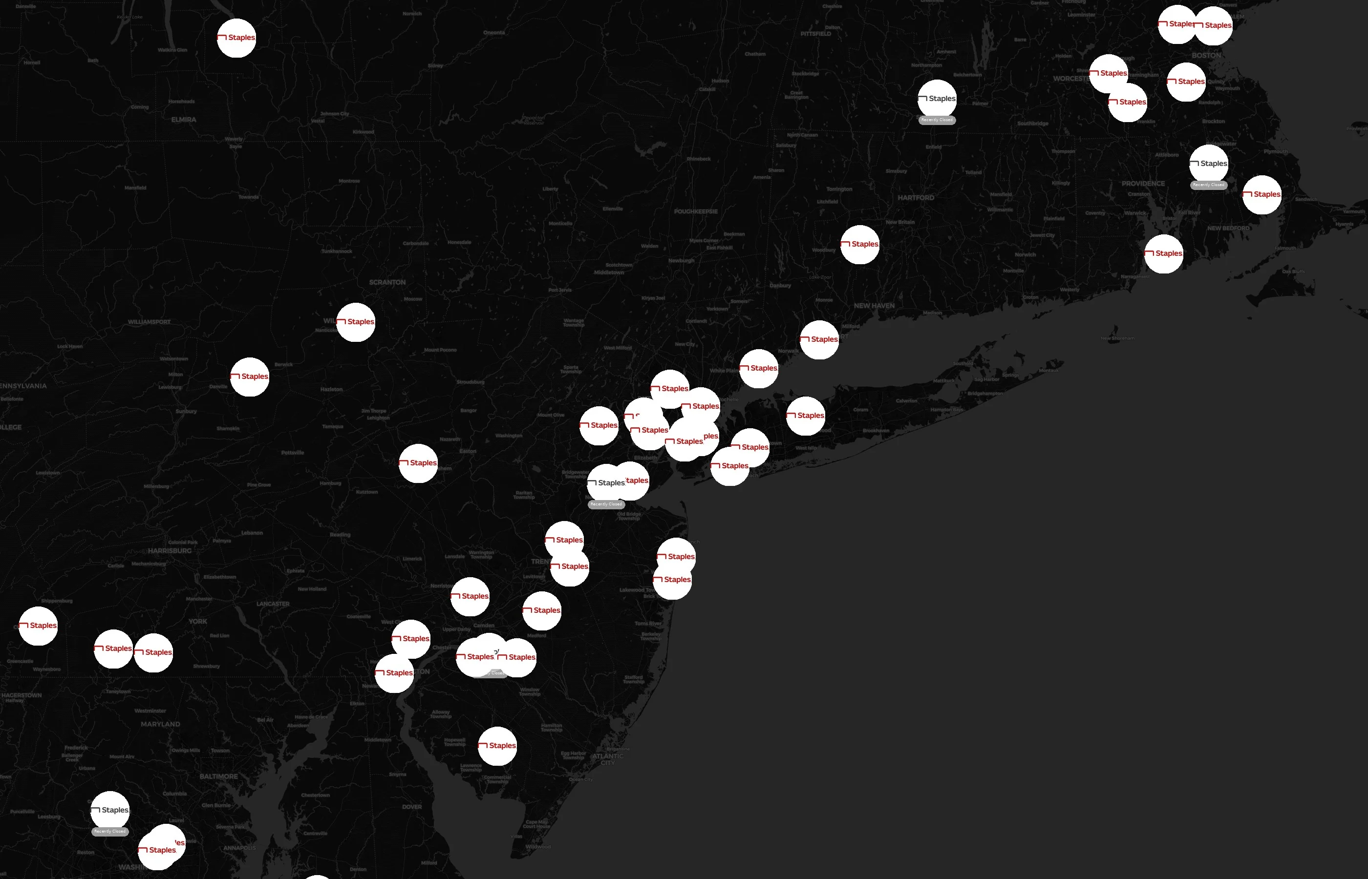 Staples city distribution