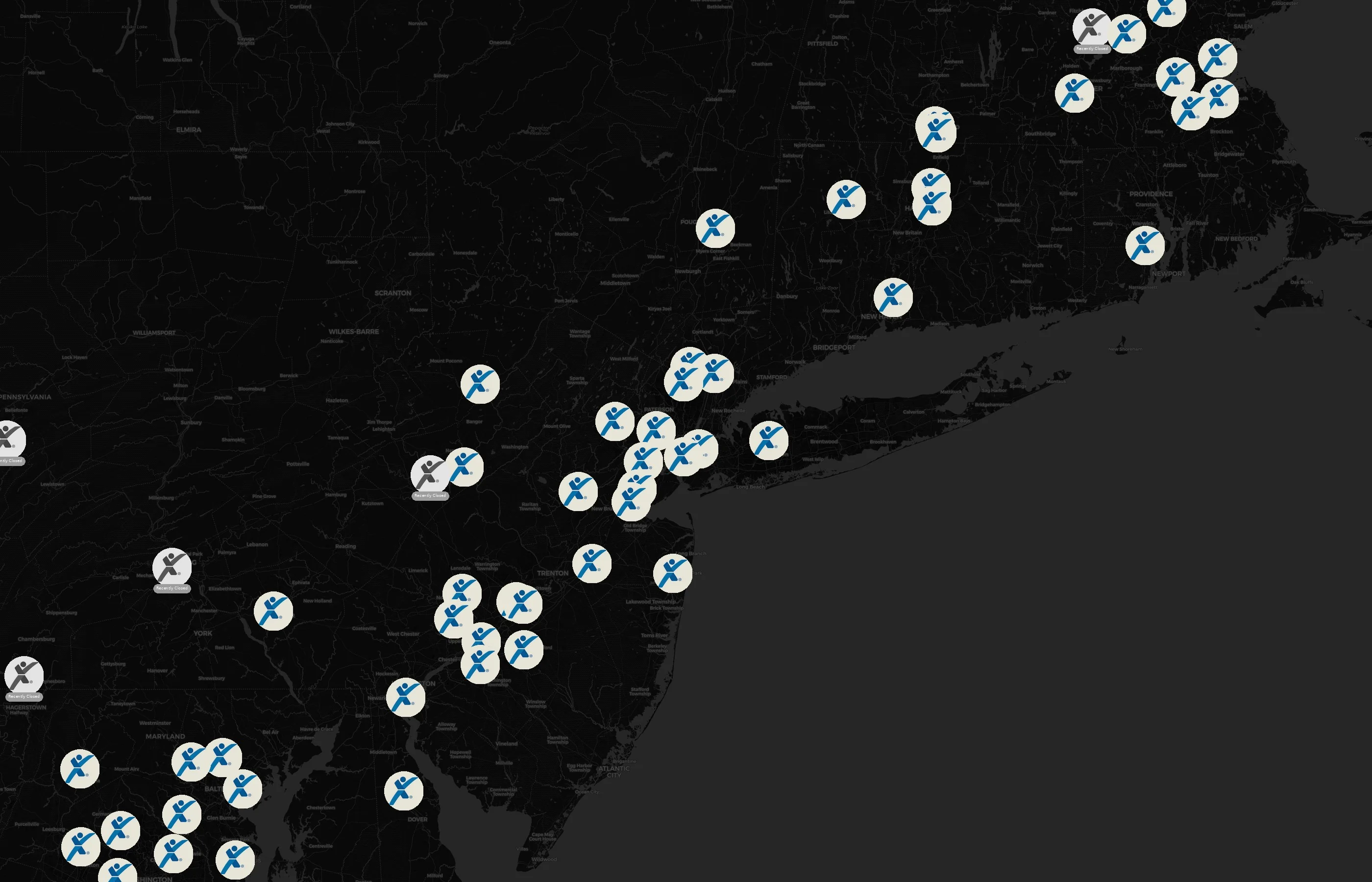 Express Employment Professionals city distribution
