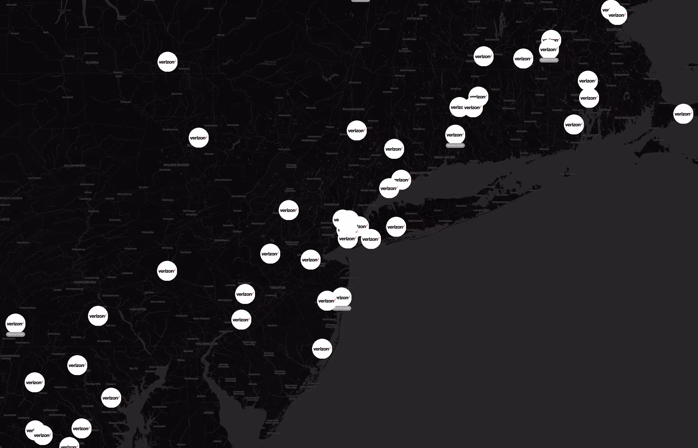 Verizon city distribution