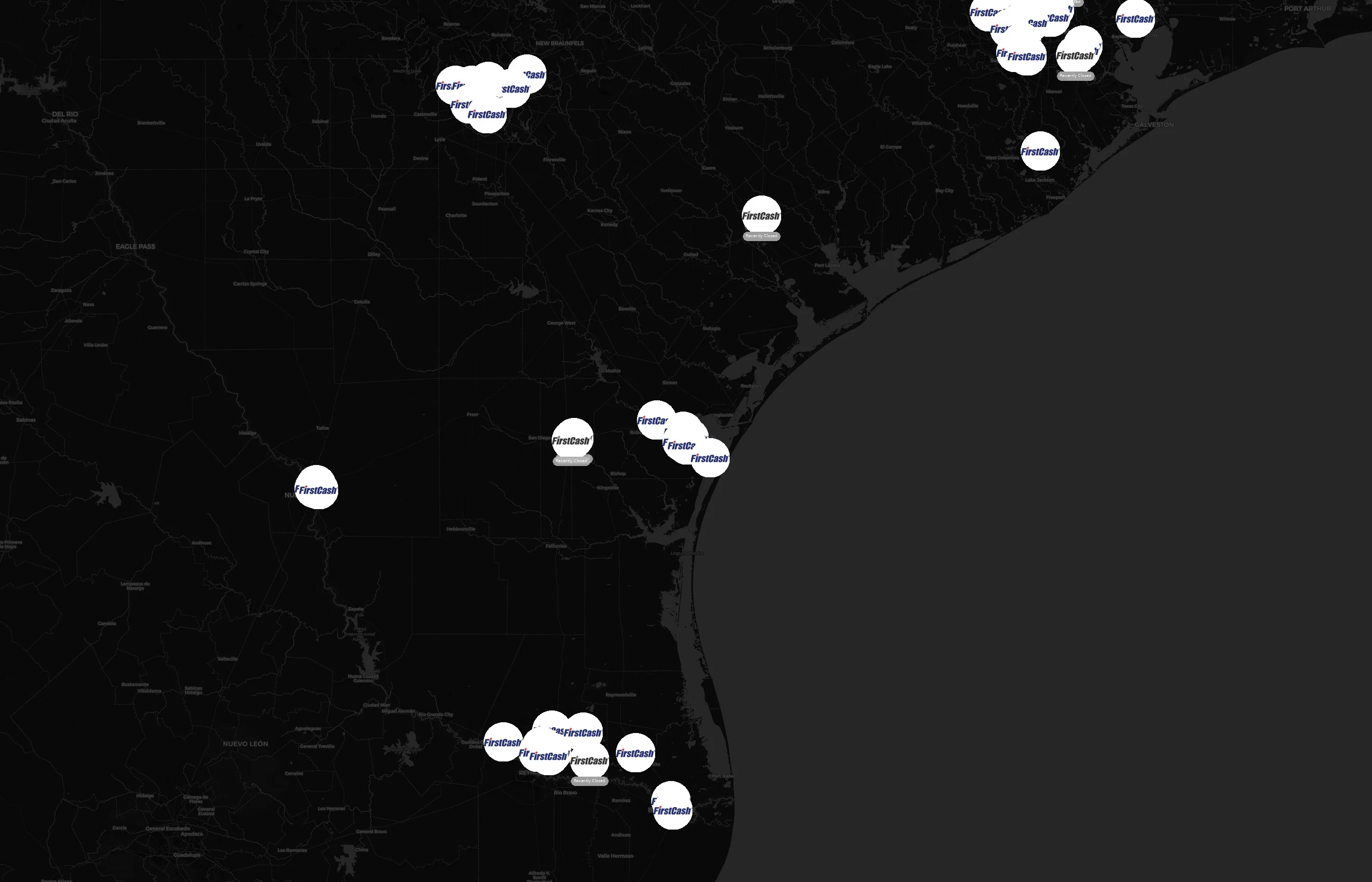 FirstCash city distribution
