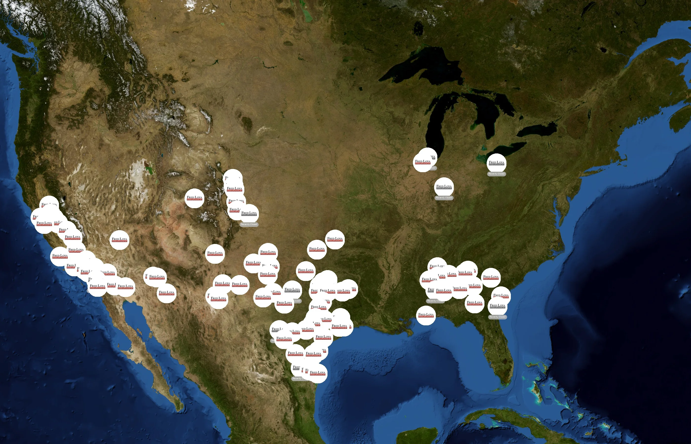 Fred Loya Insurance state distribution