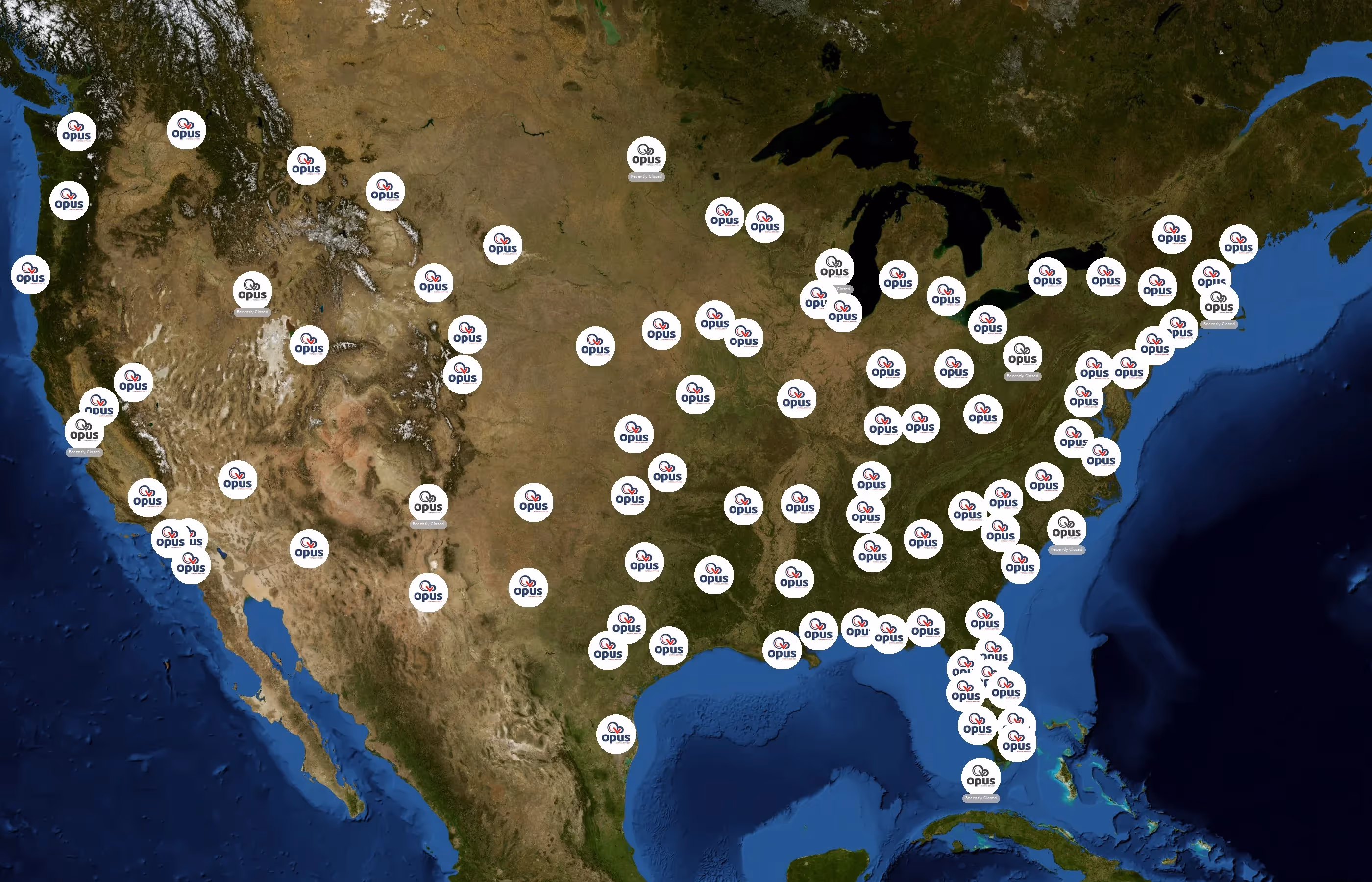 Opus Virtual Offices state distribution
