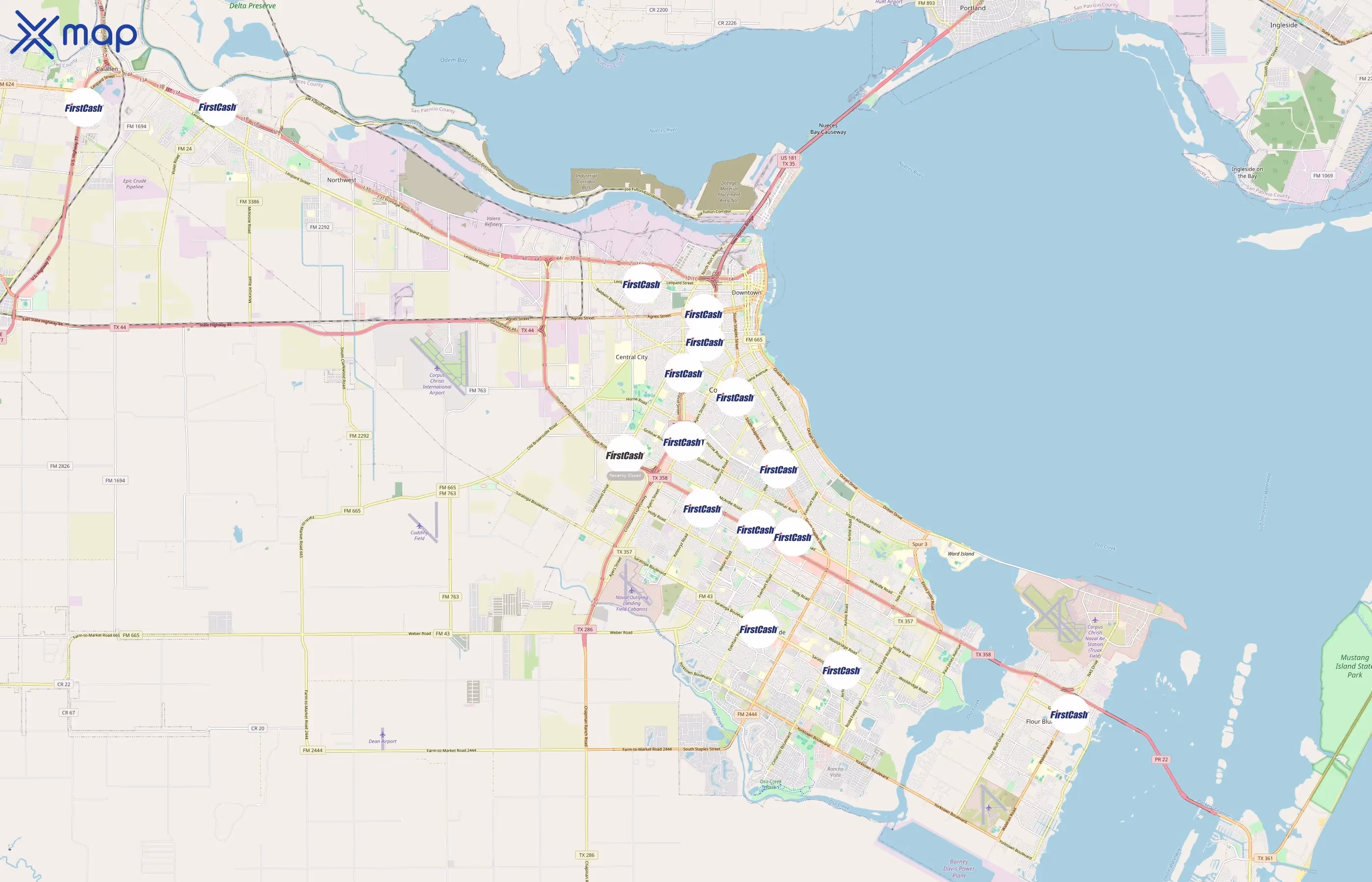 FirstCash area coverage