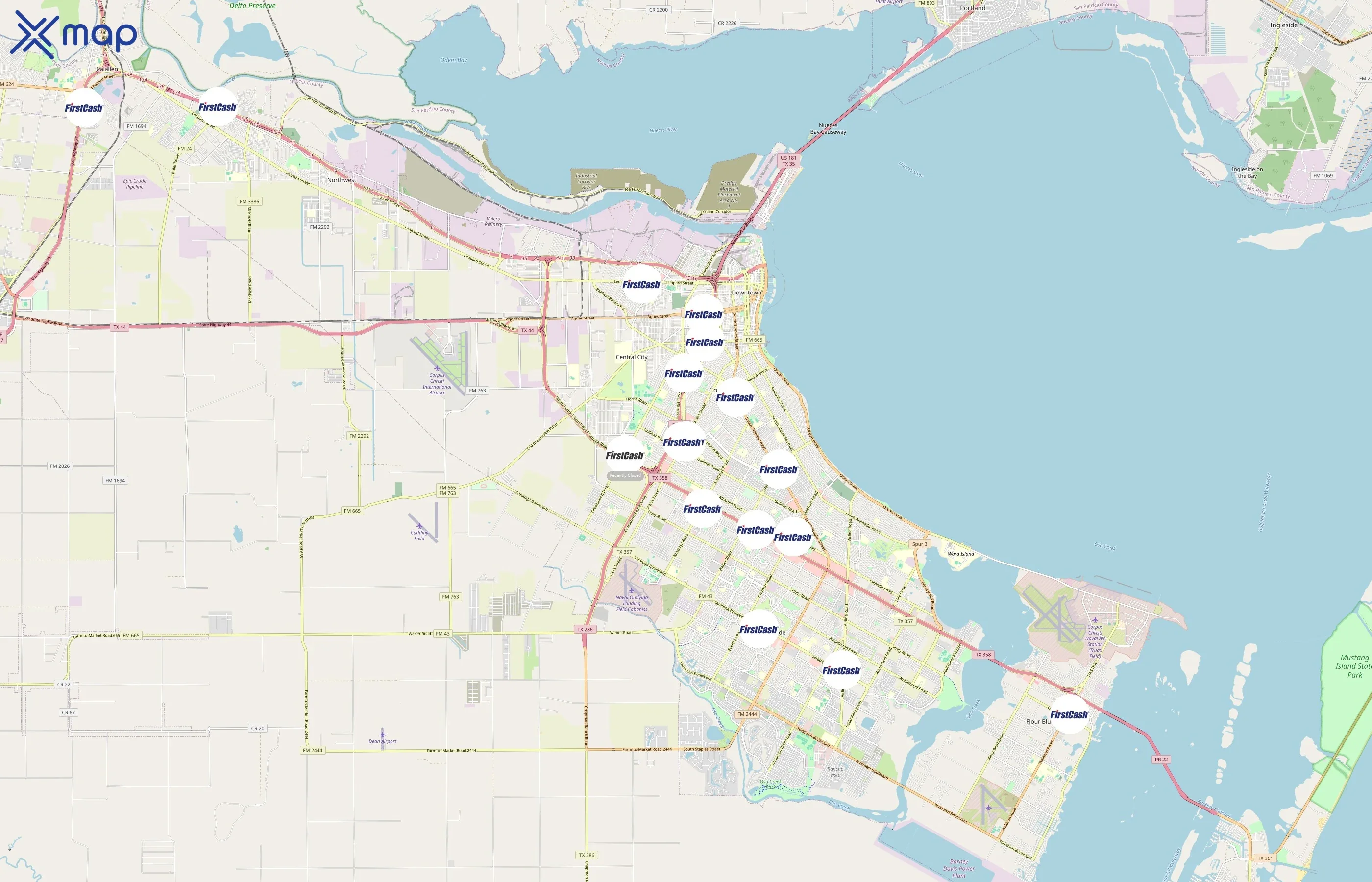 FirstCash area coverage