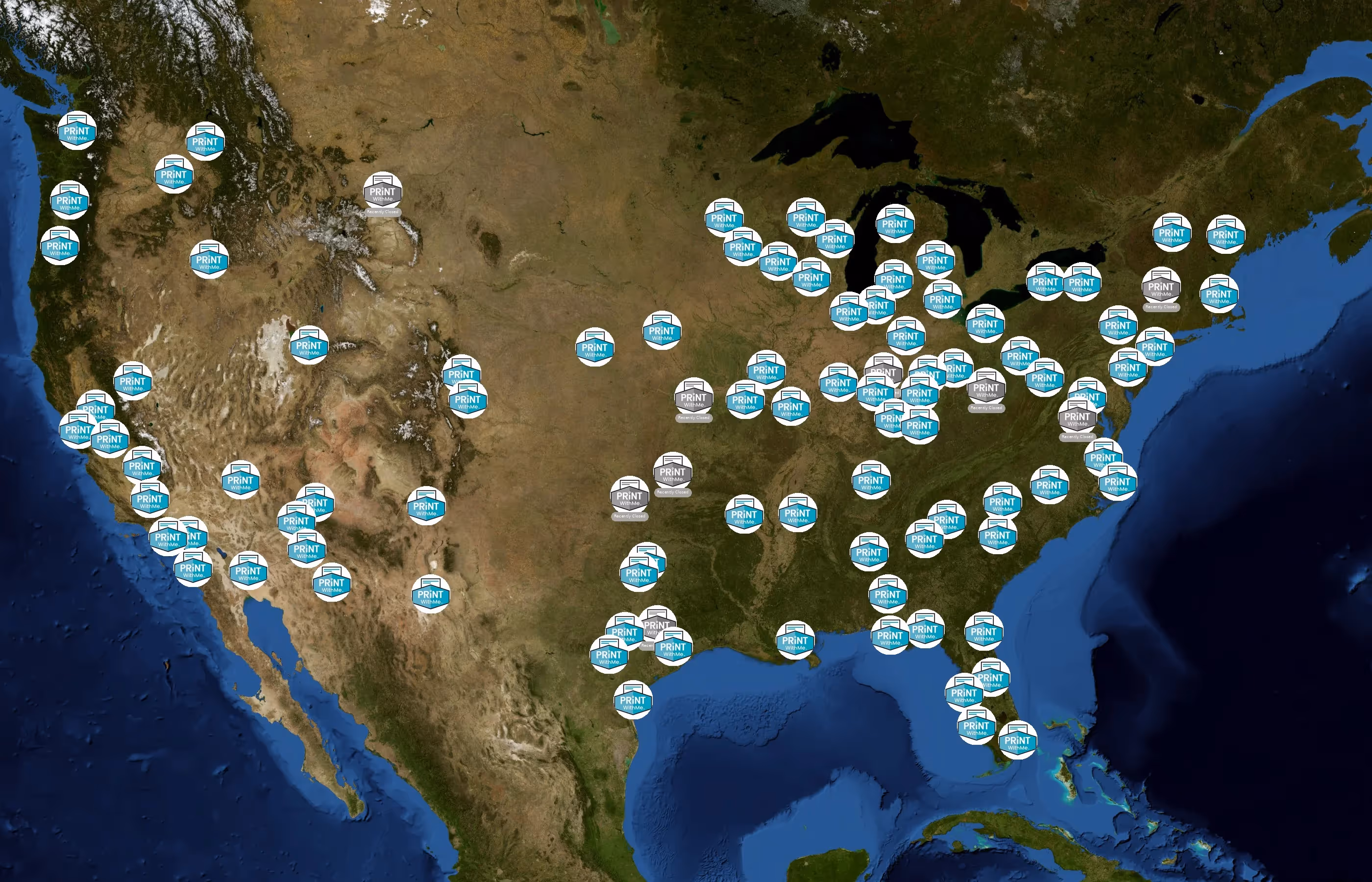 PrintWithMe state distribution