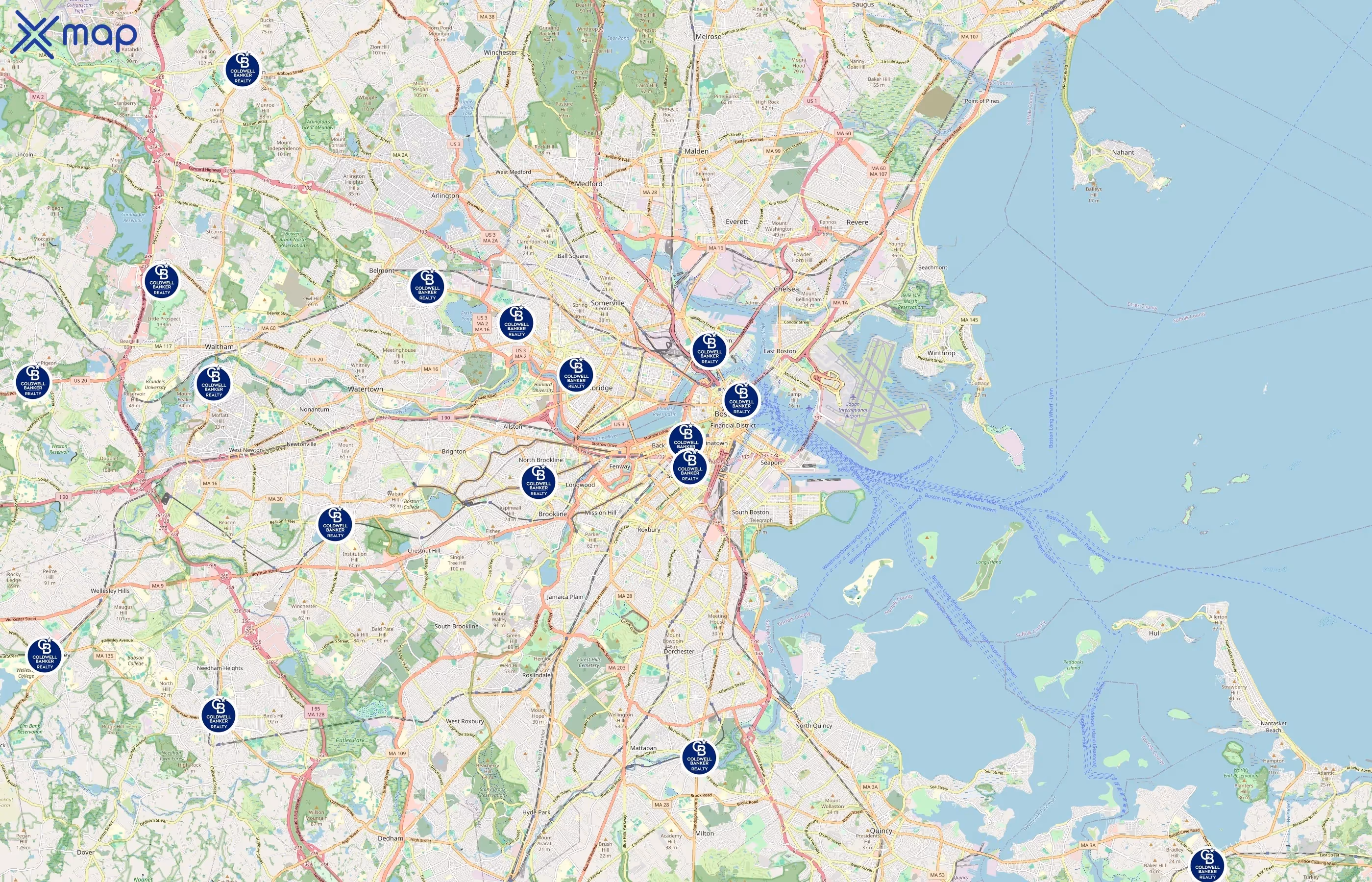 Coldwell Banker area coverage