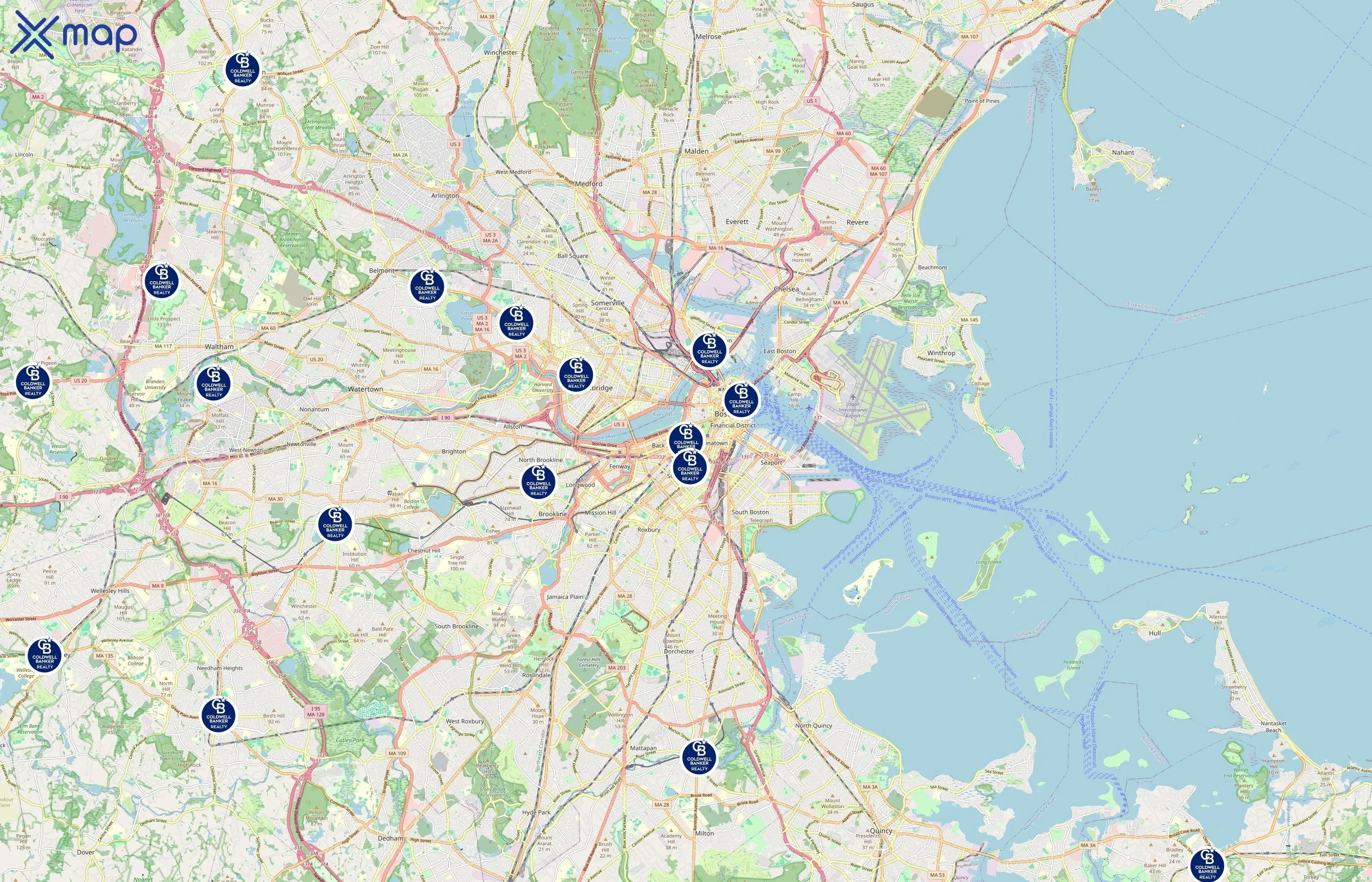 Coldwell Banker area coverage