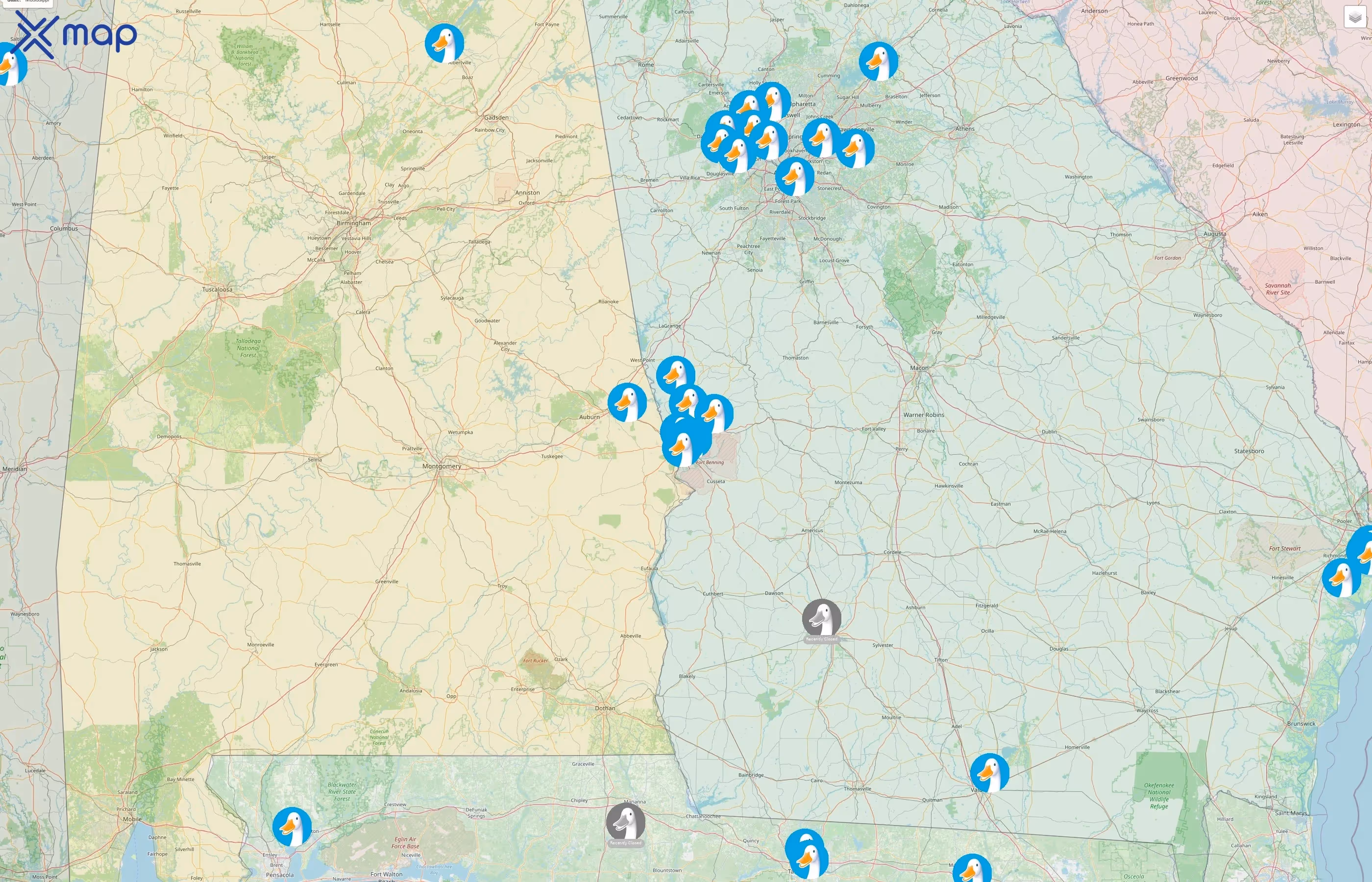 Aflac street hotspots