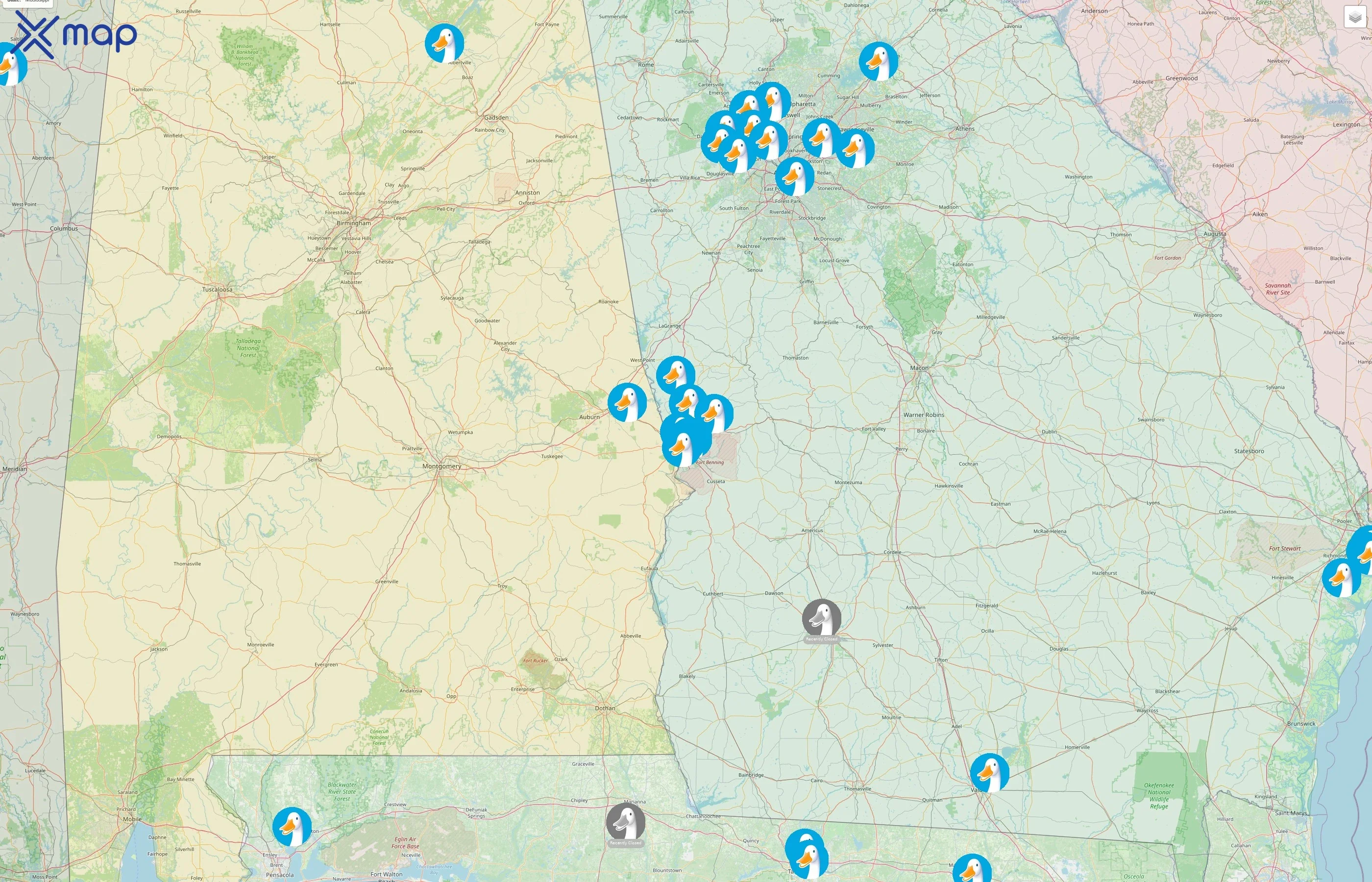 Aflac street hotspots