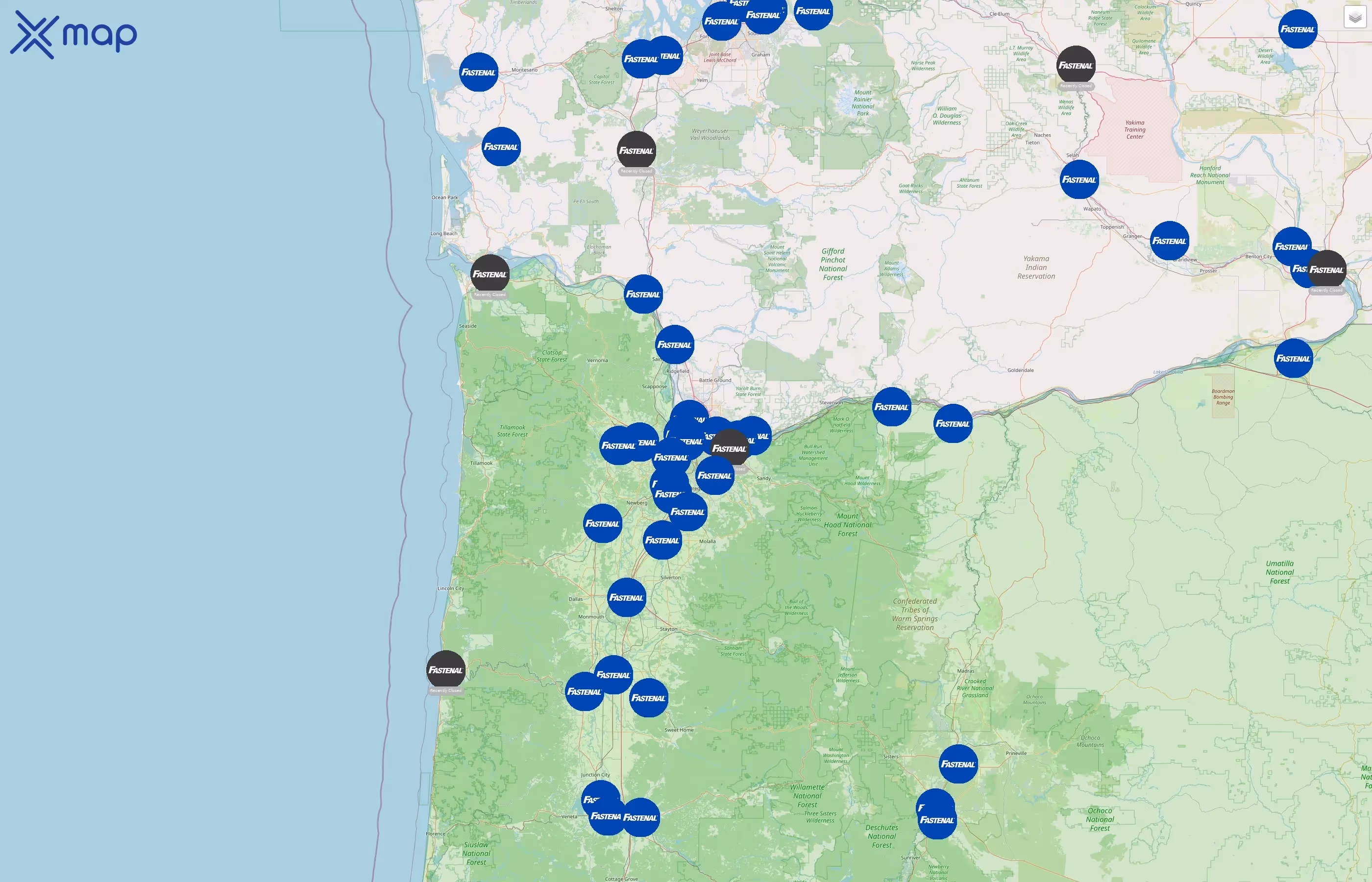Fastenal street hotspots